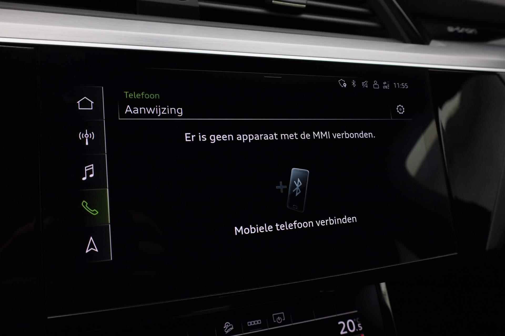 Audi e-tron 50 quattro S edition 71 kWh 313PK | Pano | Trekhaak | B&O | Valcona leer | Zwart optiek | Camera | 21 inch | Keyless - 38/49