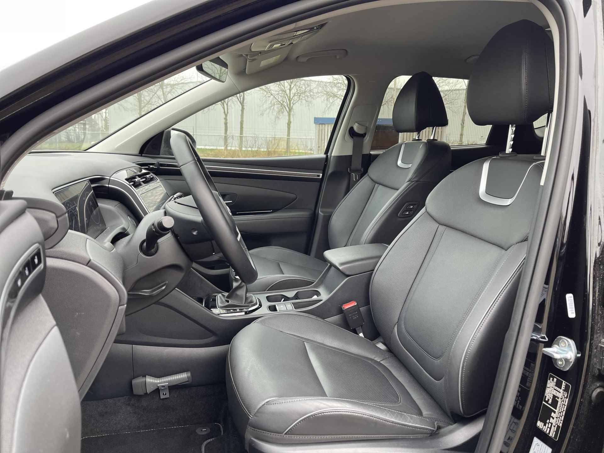 Hyundai Tucson 1.6 T-GDI MHEV Premium / PRIJS = RIJKLAAR! / Vol-Leder | Digitaal Instrumentenpaneel | Adapt. Cruise Control | Apple Carplay/Android Auto | Stoelverwarming | Dodehoek Detectie | 360° Camera - 9/29