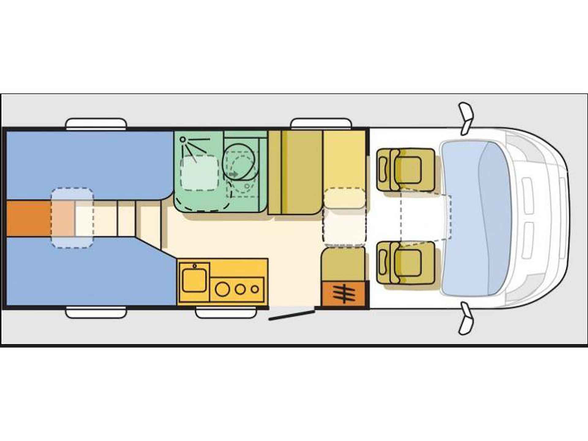 Adria Compact PLUS 600 SL ZILVER-WIT-ZEER NETJES - 2/4