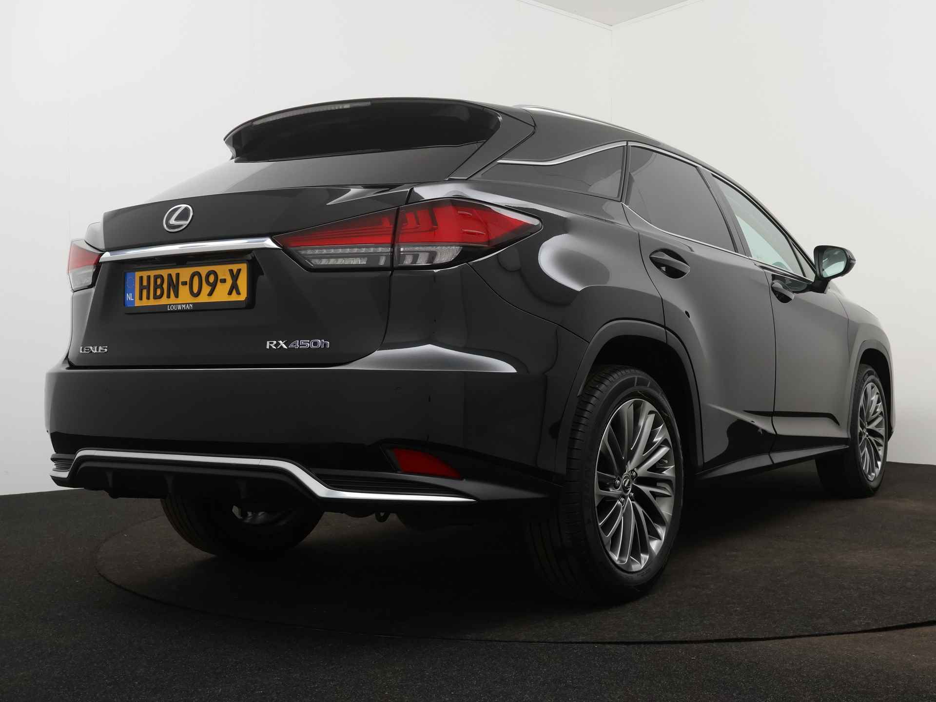 Lexus RX 450h AWD President Line Limited | Panoramadak | Stoelverwarming en koeling | Mark Levinson audio | Navigatie | Leder | 360 Camera | - 3/50