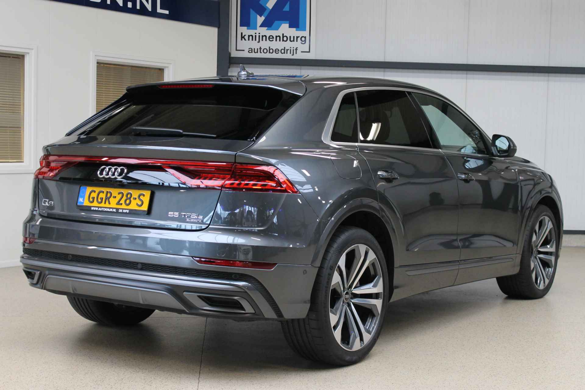 Audi Q8 55 TFSIe 380pk quattro Pro Line S | Luchtvering | Stoelen elek verstelbaar + geheugen, geventileerd & verwarmd | 360° camera | 100% (Dealer) onderhouden label - 11/74