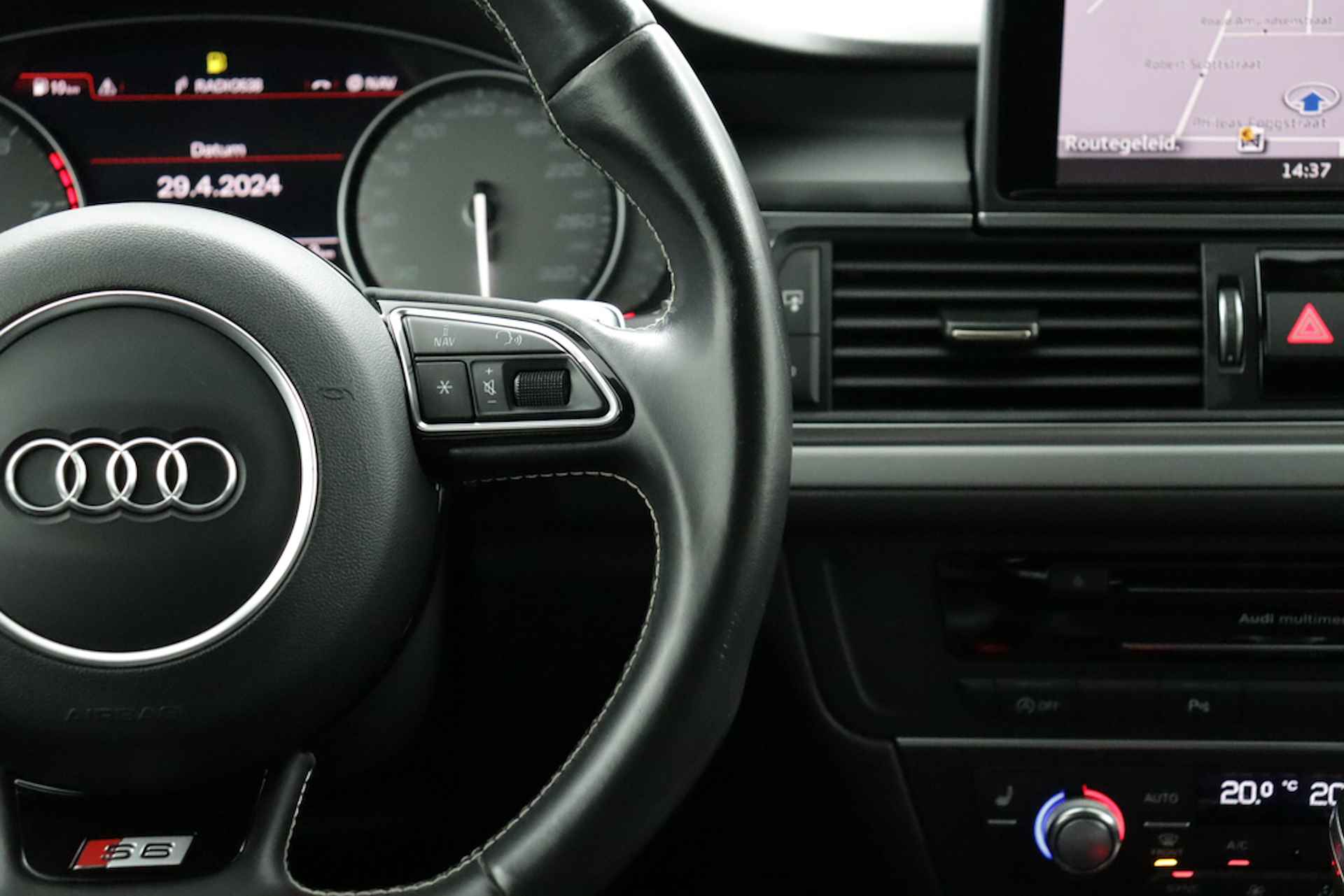 Audi S6 Avant 4.0 V8 TFSI S-LINE Pro Line Plus - 12 MND GARANTIE | Panorama | LED+ | Valcona leer | Bose Surround | Carbon -RIJKLAAR - 14/57