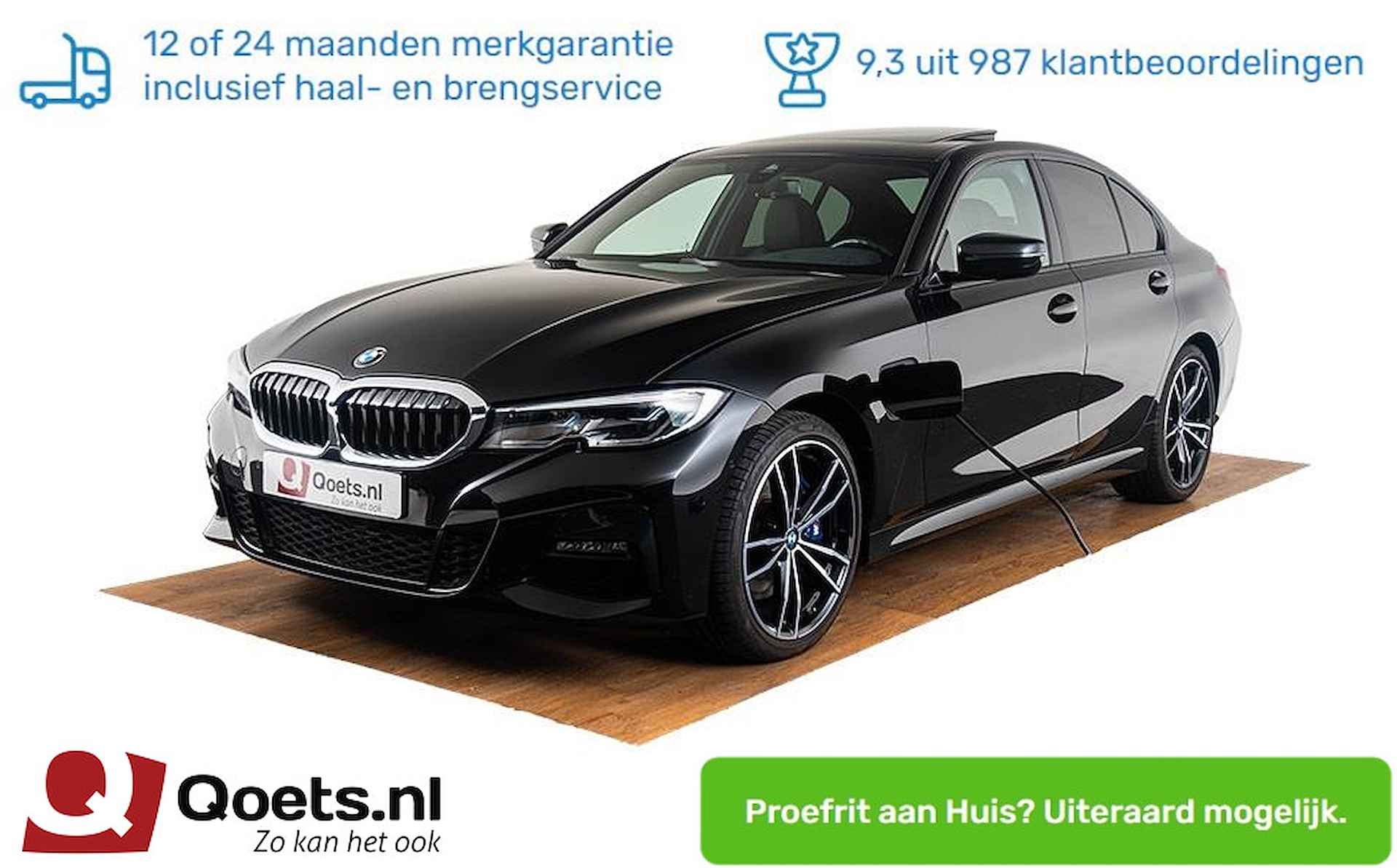 BMW 3-serie 330e High Executive M Sportpakket - Schuif/kanteldak - Harman Kardon - Comfort Access - Laserlight - Stuur en Stoelverwarming - Parking pack - Driving Assistant - 1/54