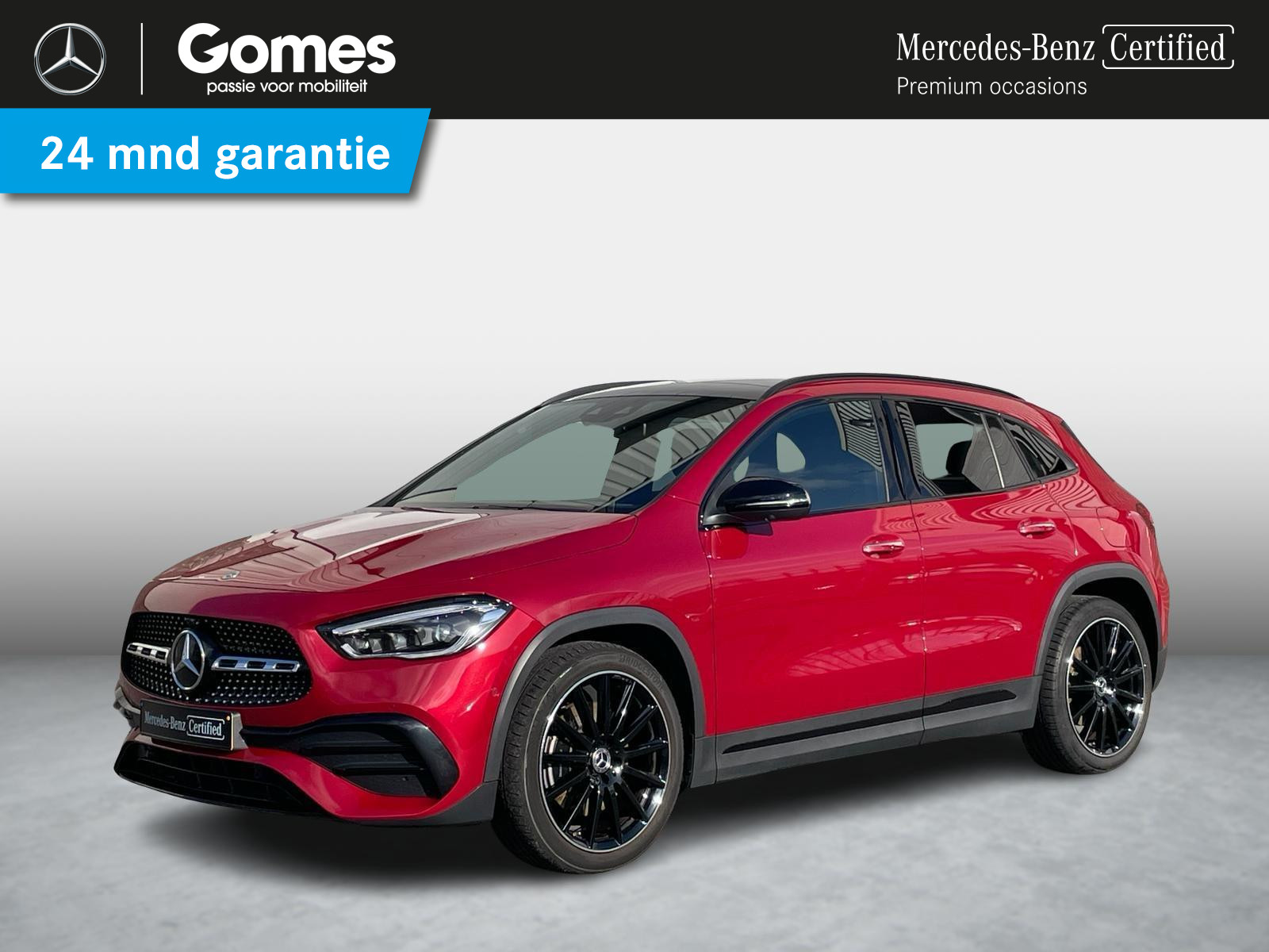 Mercedes-Benz GLA-klasse 250 AMG | Rood leder | Panoramadak | Nightpakket | Trekhaak | Showmodel