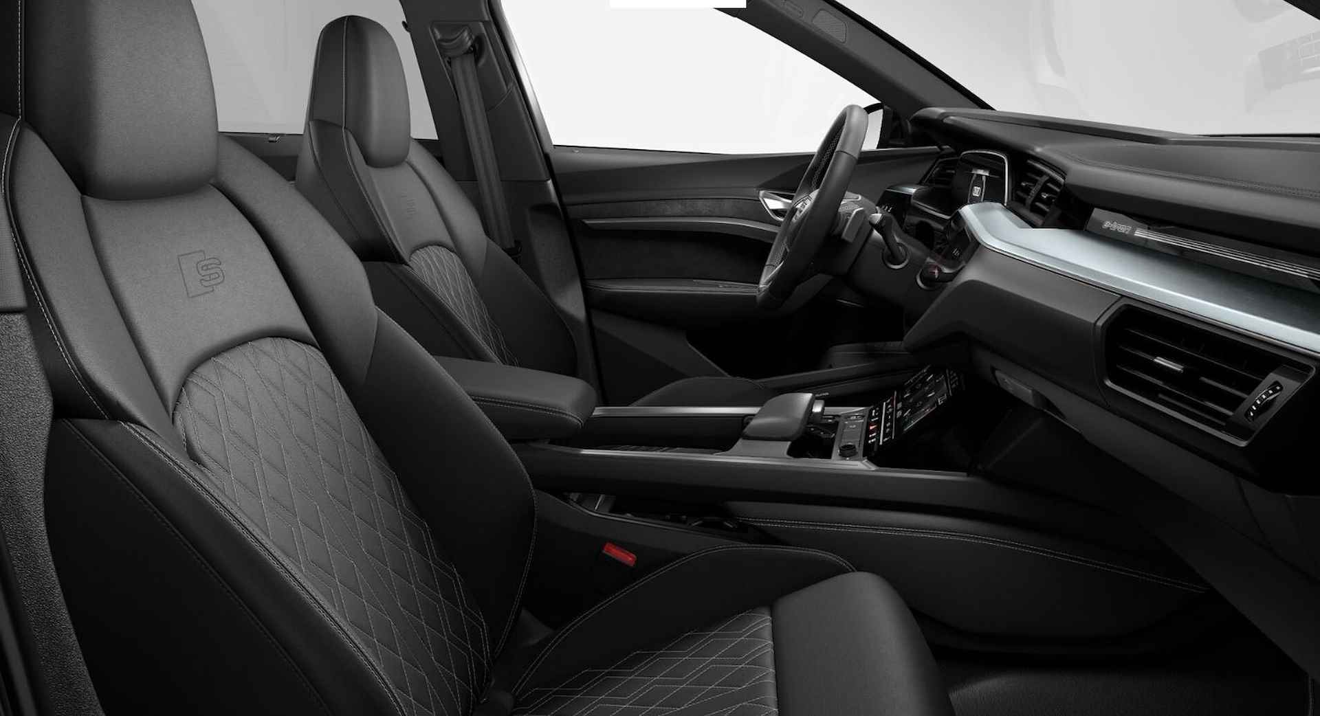 Audi e-tron Sportback 55 quattro S edition 95 kWh | S-sportstoelen | Leder Valcona met ruitstiksel | Bang & Olufsen | Comfortsleutel | Matrix - 6/7