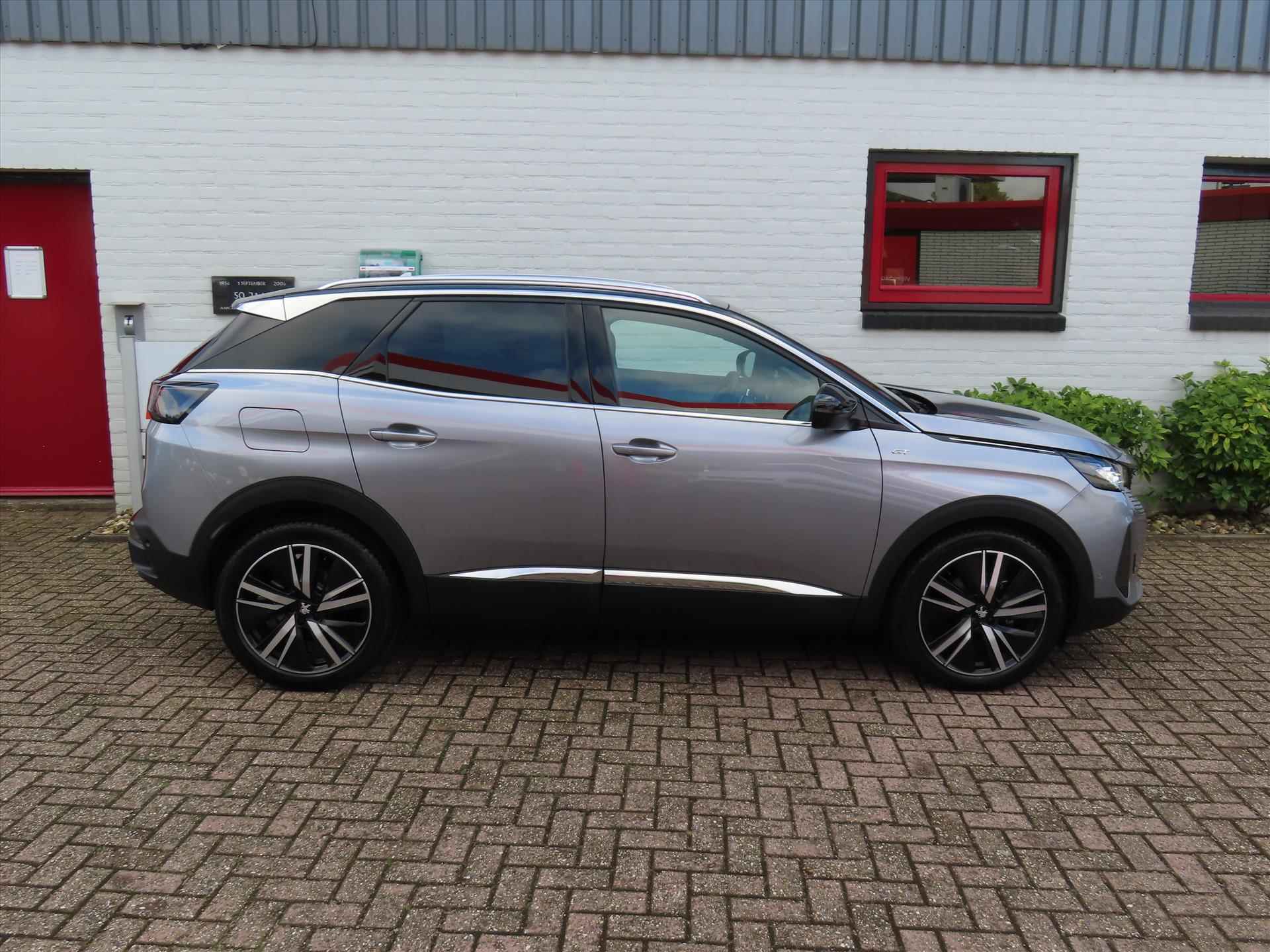 Peugeot 3008 1.6 PureTech 180pk EAT8 Blue Lease GT/ Elektrisch verstelbare stoel/ Stoelverwarming/ Apple Carplay/  360 Camera/ 1 Eigenaar/ Origineel NL/ NAP - 4/45