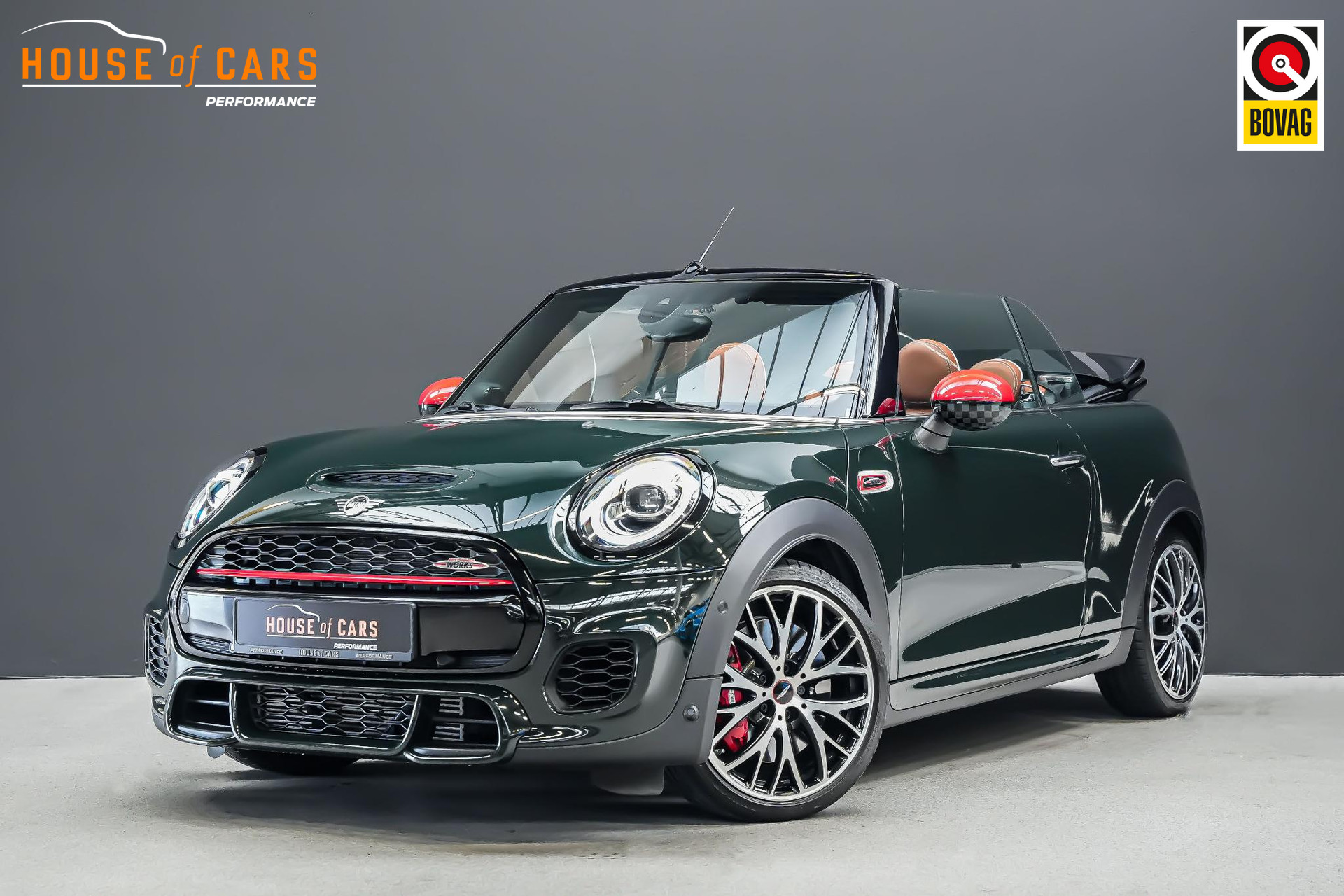 Mini Cabrio John Cooper Works Chili 2.0 231pk |Harman & Kardon|head-up display|lederen stoelen|Apple Carplay|adaptieve cruise control|parkeercamera en sensoren|