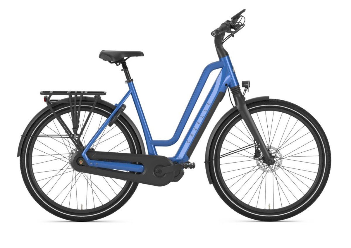 GAZELLE Chamonix C7 HMS test e-bike (504Wh) Dames Tropical Blue Glans 53cm 2024