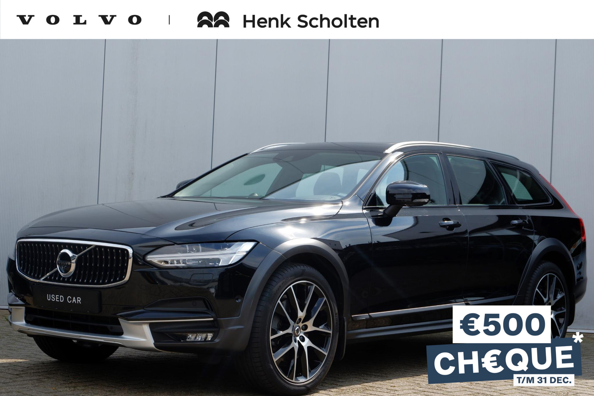 Volvo V90 Cross Country D5 235PK AUT8 Pro, **Henk Scholten dealeronderhouden**Eerste eigenaar** Bowers & Wilkins Audio, Trekhaak semi elektrisch, Massagestoelen, Head-Up Display, 360 graden camera, Adaptieve Cruise Control met Pilot Assist, Actieve Bochtverlichting, Stoelventilatie, Panoramadak, BLIS Dodehoekassistent, Stoelverwarming voor + achter, Lederen dashboard, Stoelen met geheugenfunctie