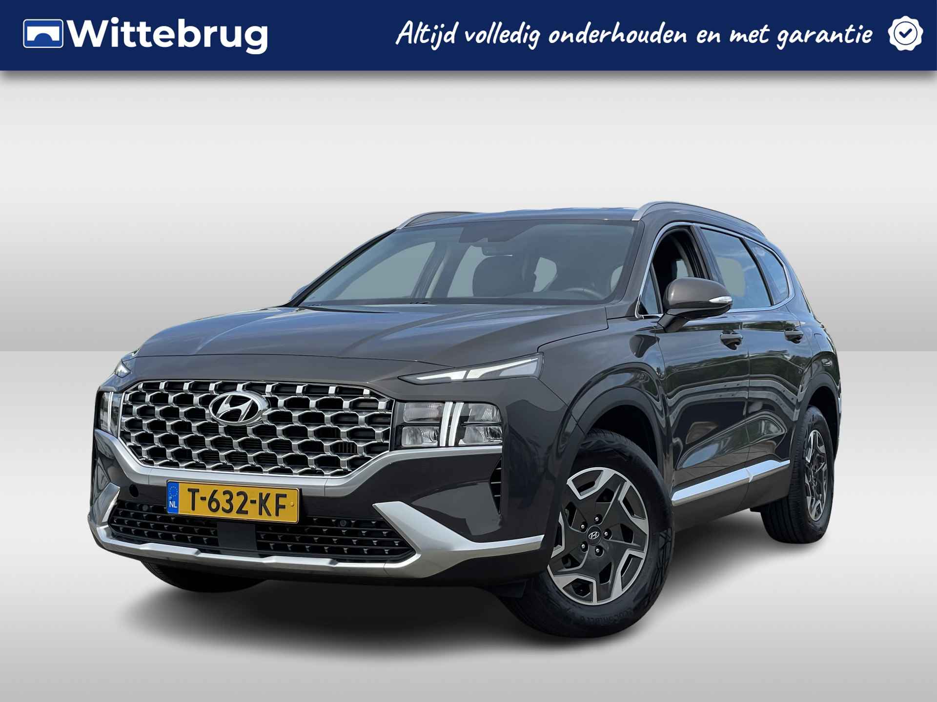 Hyundai Santa Fe 1.6 T-GDI HEV Comfort 7p. | Apple Carplay + Android Auto | Cruise Control | Rijklaarprijs! | - 1/35