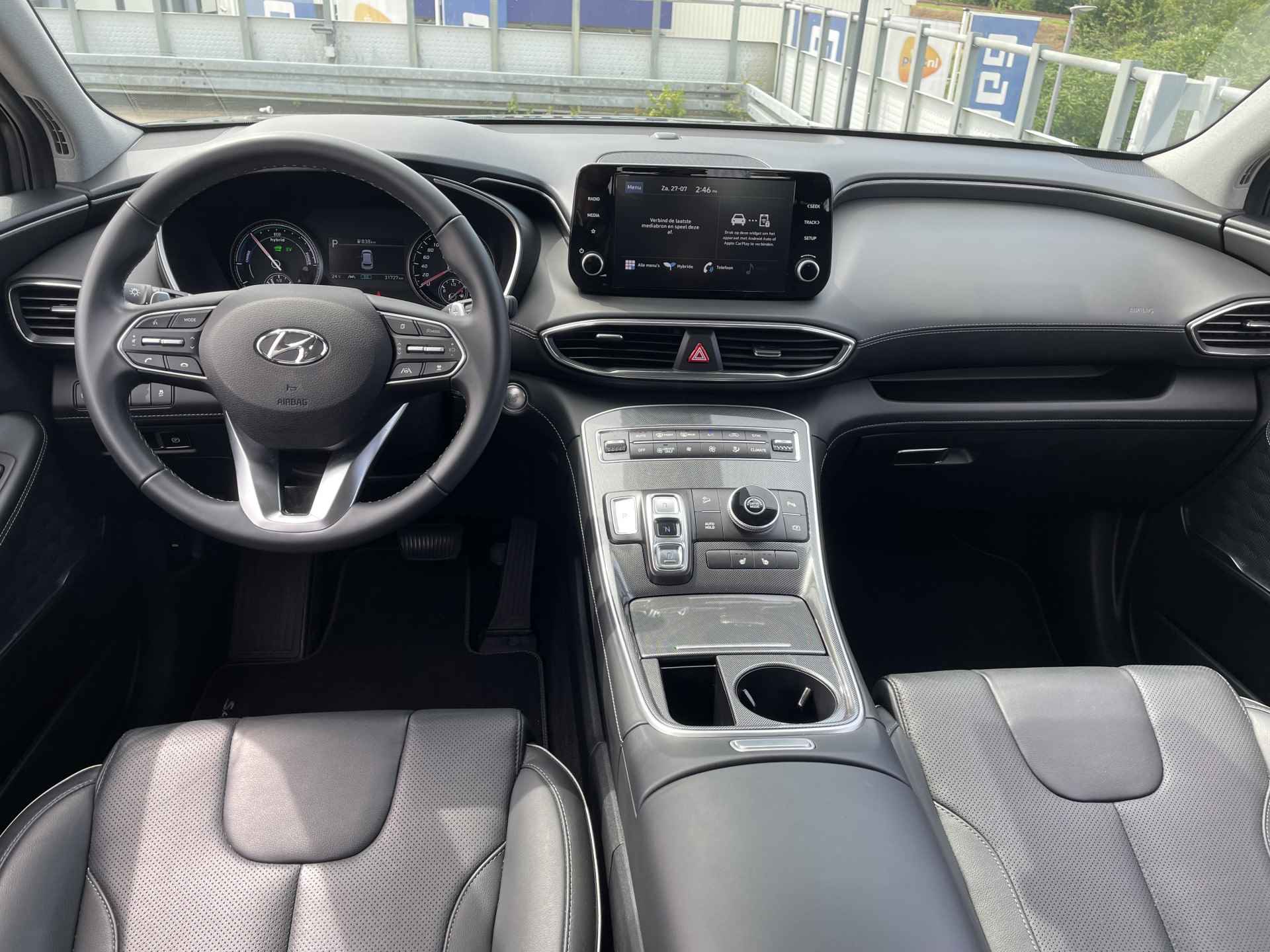 Hyundai Santa Fe 1.6 T-GDI HEV Comfort 7p. | Apple Carplay + Android Auto | Cruise Control | Rijklaarprijs! | - 14/35