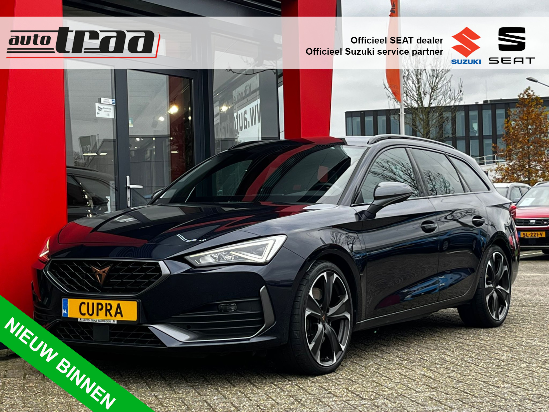 CUPRA Leon Sportstourer 1.4 e-Hybrid VZ 245pk / 19'' LMV / STOEL+STUUR VERW. / ELEK. KLEP /