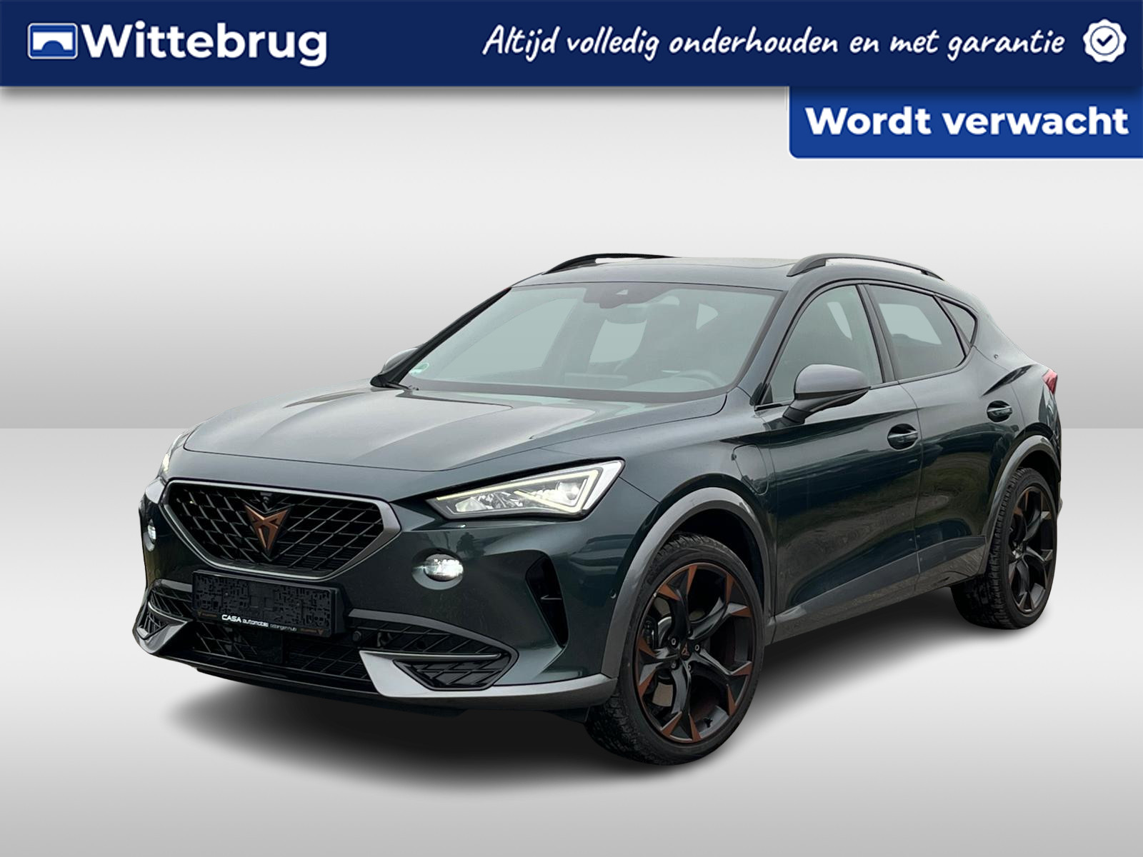 CUPRA Formentor 1.4 e-Hybrid VZ Black Edition / 19" LMV / Panoramadak / Super Sportstuur / Lederen Kuipstoelen / 360 Camera / Stuur + Stoelverwarming