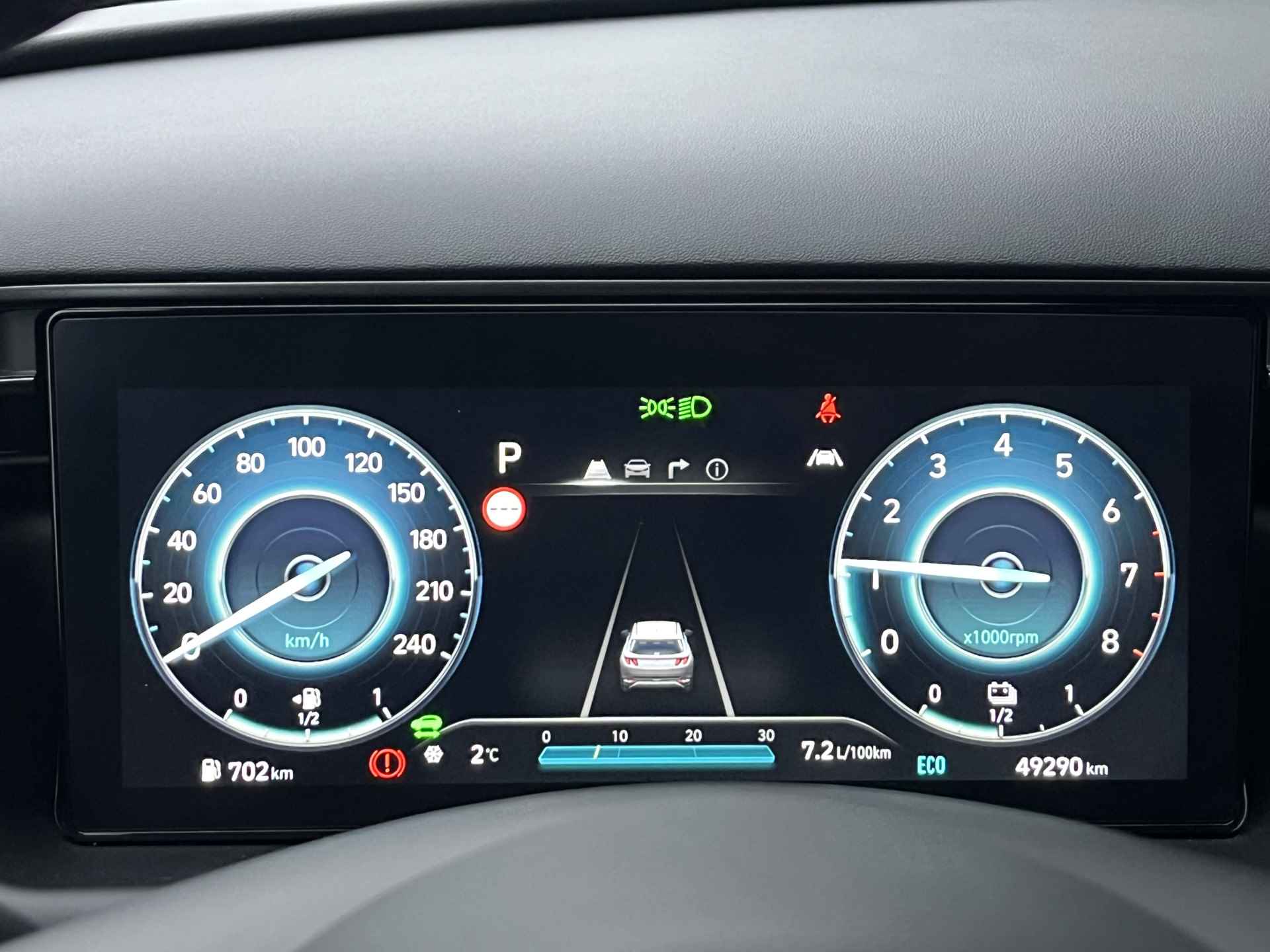 Hyundai Tucson 1.6 T-GDI HEV 230pk N-Line Automaat | Carplay | Climate | Keyless | Trekhaak | Navigatie | Elek. Klep | LED verlichting | 360 Ca - 21/40