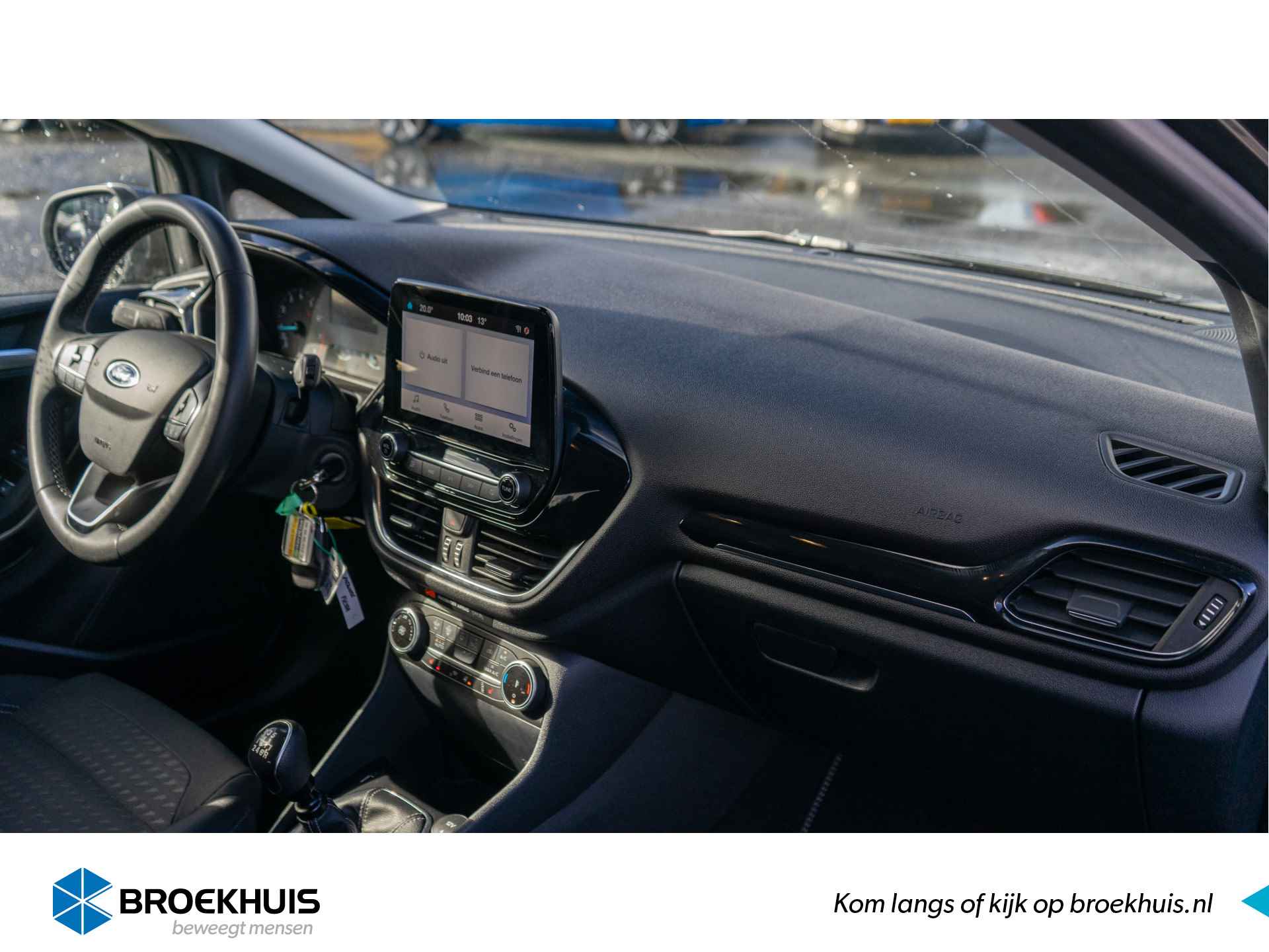 Ford Fiesta 1.0 100 PK Titanium, Winterpakket, Parkeersensoren,Navigatie Apple/Android, Cruisecontrol, Lichtmetalenvelgen - 6/21