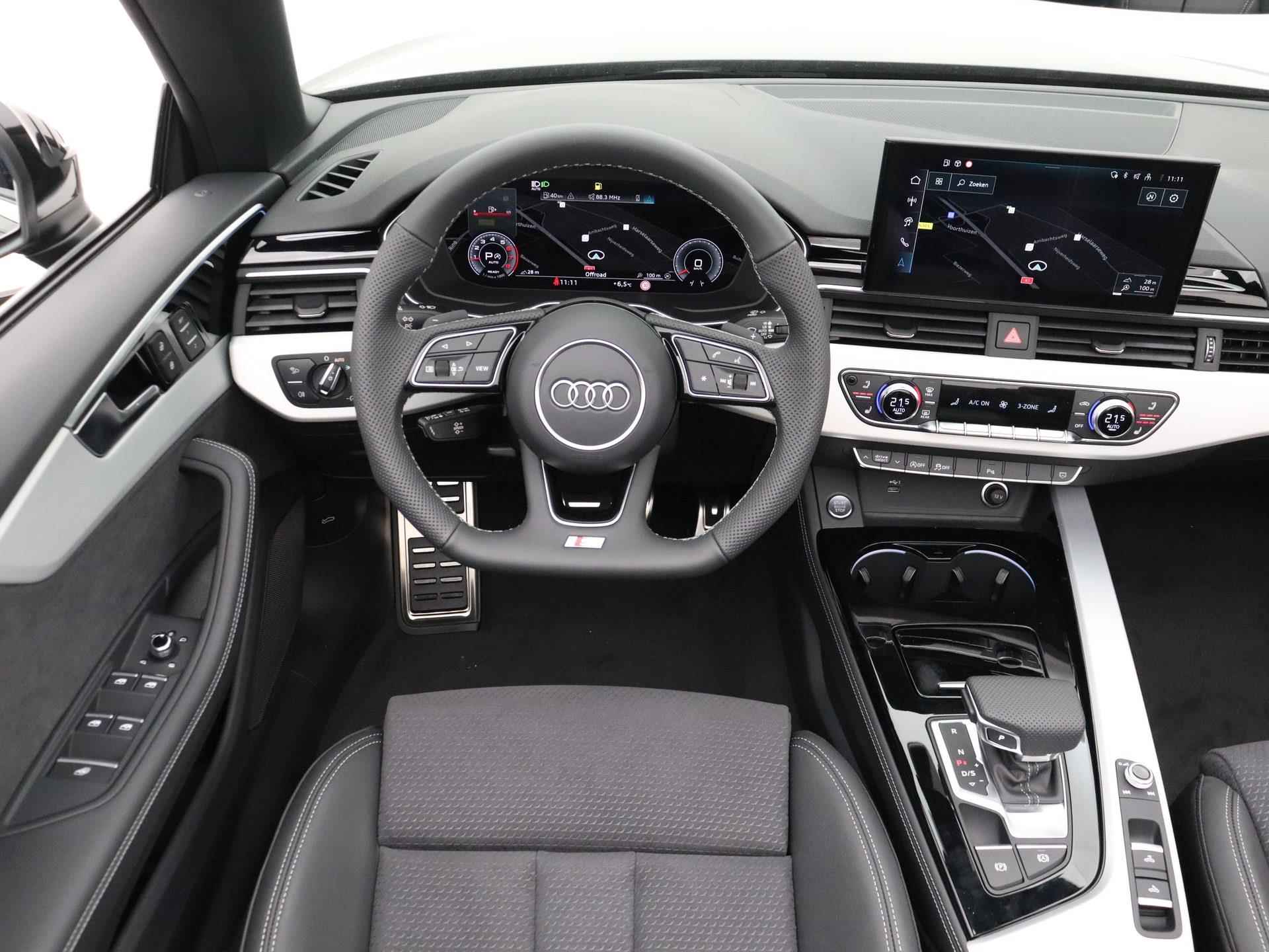 Audi A5 Cabriolet S Edition 40 TFSI 204 pk | Elektr. stoelen geheugen | Hoofdruimteverwarming | Keyless | Rode remzadels | Parkeerassistent | Afgevlakt stuurwiel | Ambiente lichtpakket - 10/44