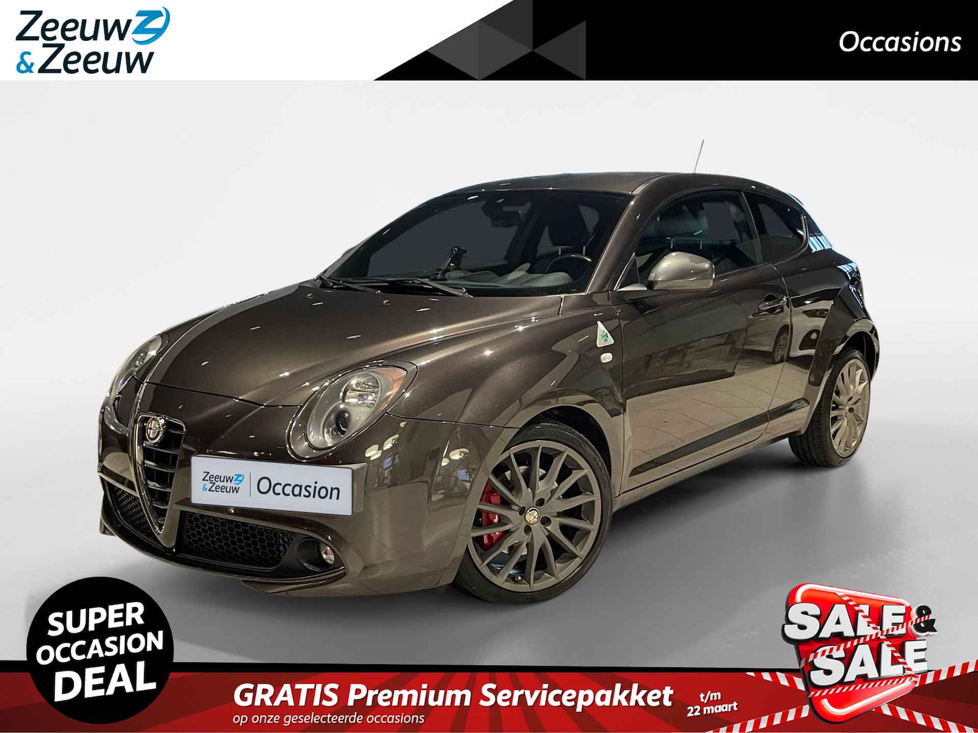 Alfa Romeo MiTo 1.4 T Quadrifoglio Verde 170PK AUTOMAAT | DDCT AUTOMAAT | Cruise control | Climate control | Isofix | Parkeersensoren achter | Bluetooth | 18'' Lichtmetalen velgen |