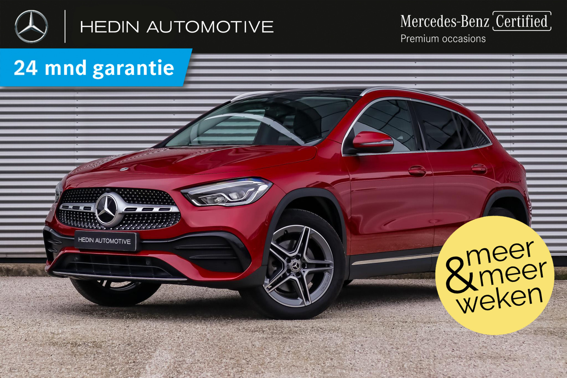 Mercedes-Benz GLA GLA 250e Automaat AMG Line | MANUFAKTUR | Panoramadak | Sfeerverlichting | Parktronic | Stoelverwarming | Camera | Zitcomfortpakket | Spiegelpakket