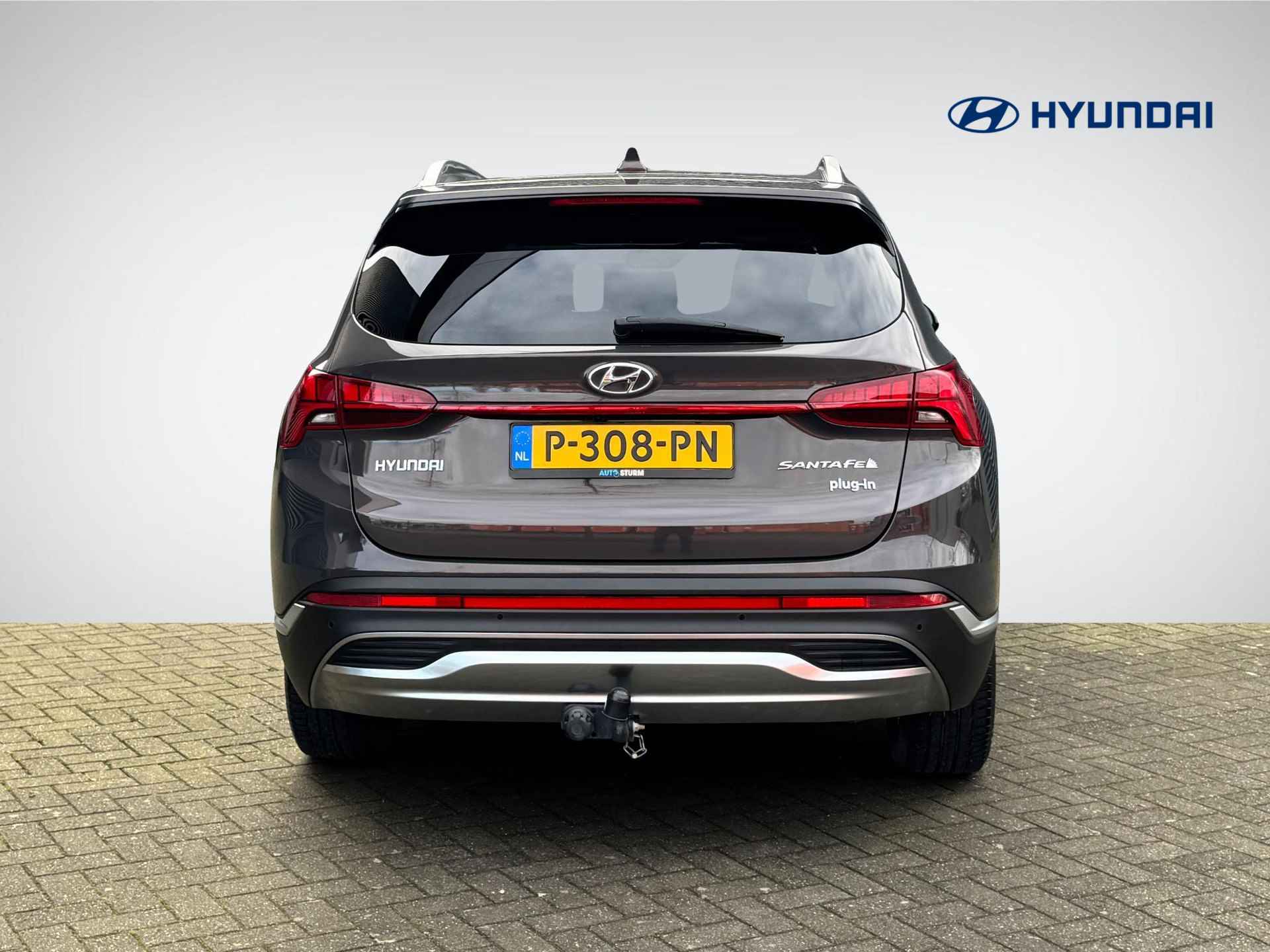 Hyundai Santa Fe 1.6 T-GDI PHEV Premium | Trekhaak | Vol-Leder 'Cognac' | Stuur- + Stoelverwarming | Head-Up Display | Geheugenstoel | 360° Camera | Rijklaarprijs! - 5/36