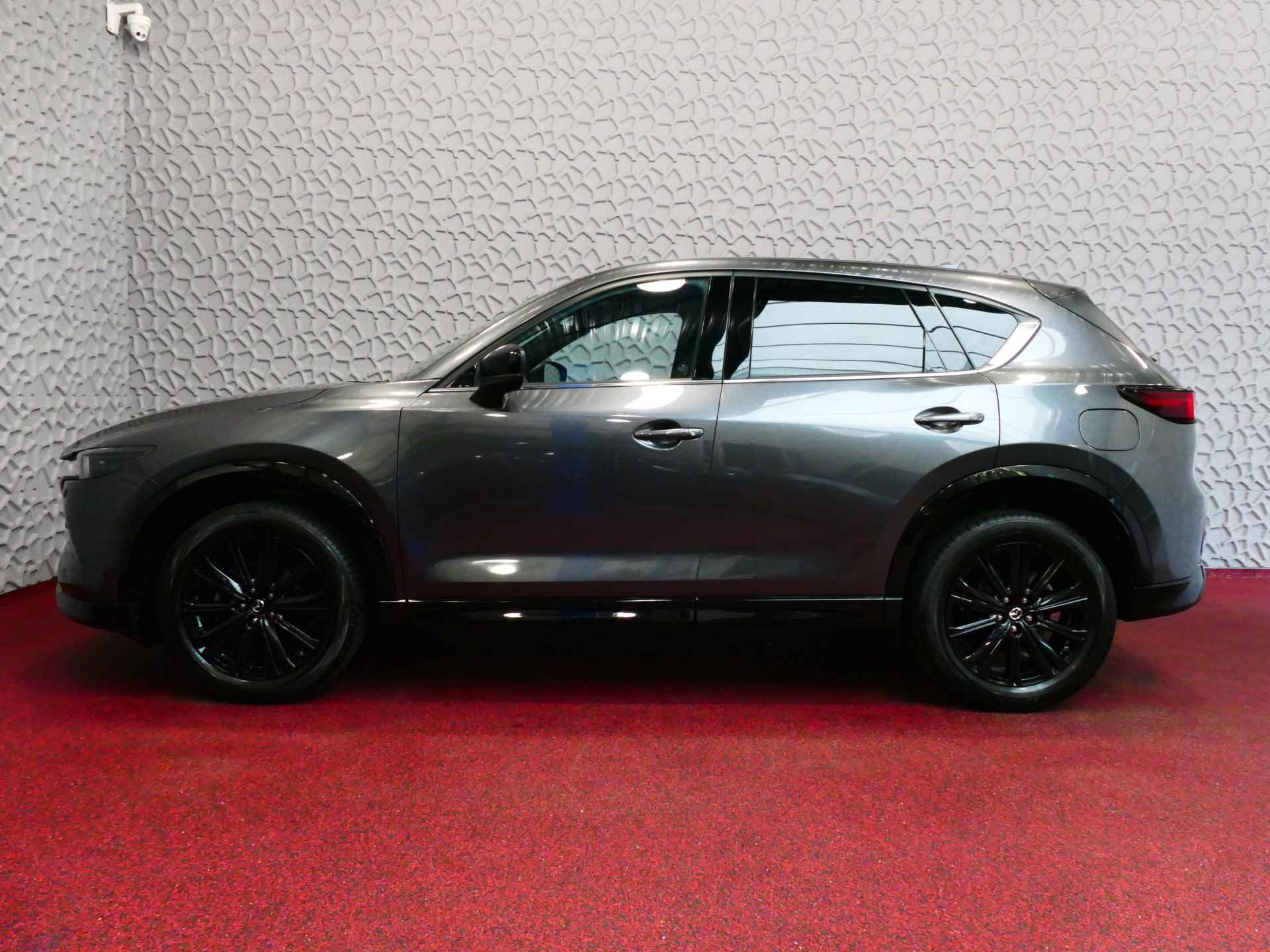 Mazda CX-5 E-SKYACTIV MHEV 2.0 165 PK HOMURA LEER BOSE ELEK.KLEP HEADUP 360.CAMERA 19''LMV FULL LED CARPLAY NAVI STOEL/STUUR VERW. STOELKOE 06/2024 - 48/64