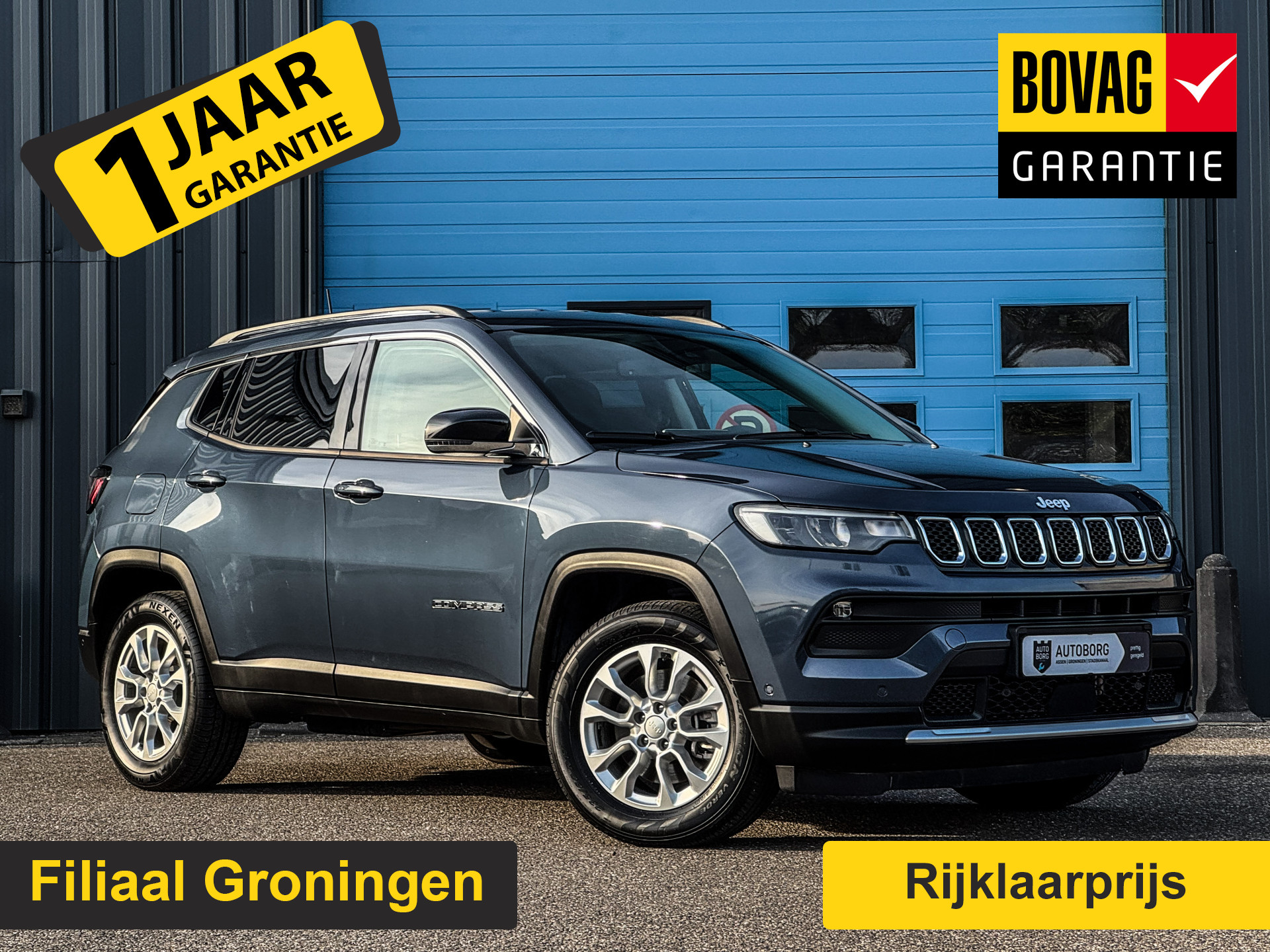 Jeep Compass 4xe 190 Plug-in Hybrid Electric Limited Lease Ed. Prijs Inclusief Onderhoud & 12 Maand BOVAG Garantie | Cruise Control Adaptief |