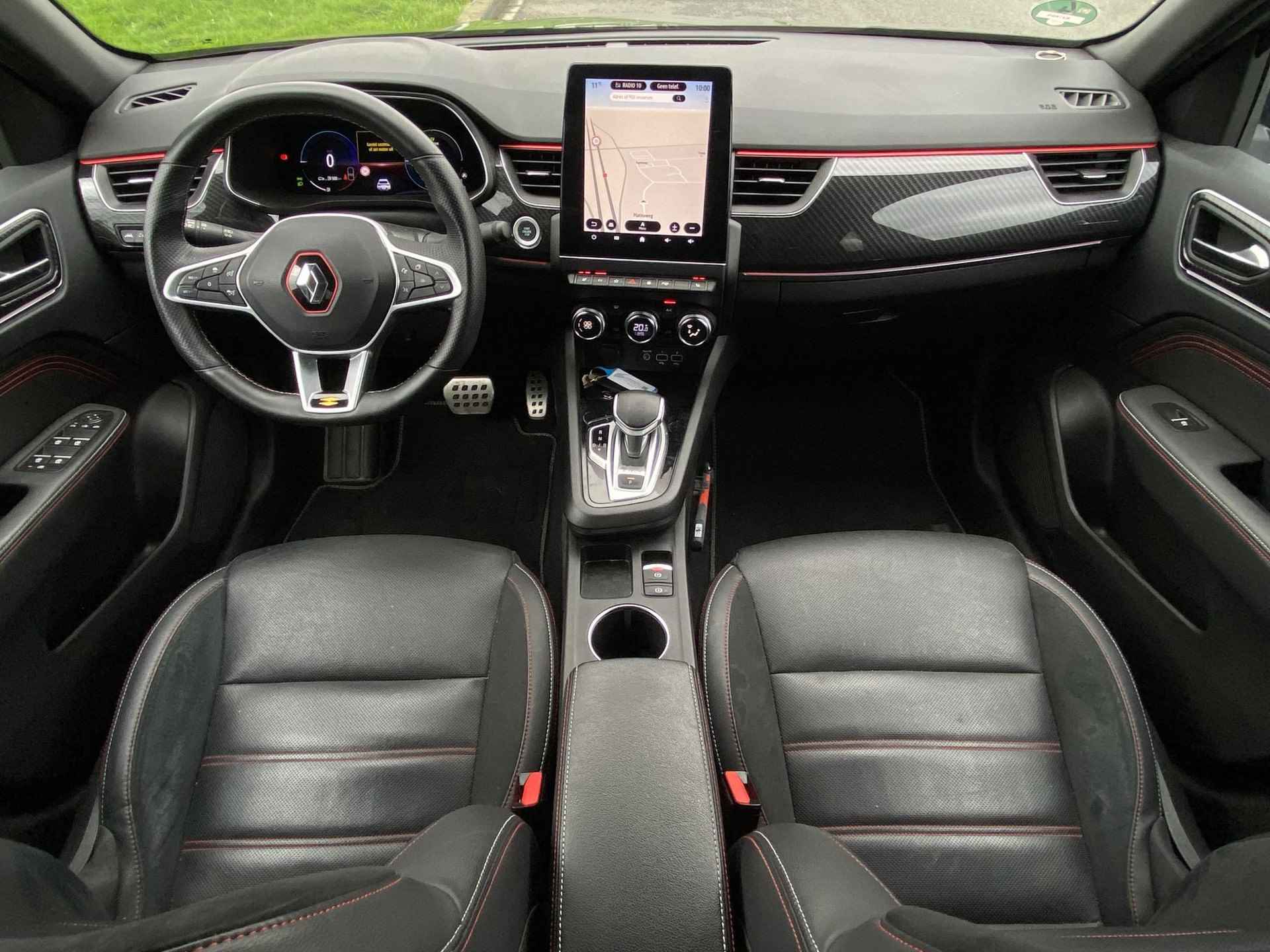 Renault Arkana 1.6 E-Tech Hybrid 145 R.S. Line | NL Auto | Adaptieve CruiseControl | PrivacyGlass | KeylessGo/Entry | LED | DAB | Apple CarPlay | Camera | Dodehoek detectie | Lederen bekleding | Navigatie 9,3" | RS Line Pakket | NL Auto | - 28/42