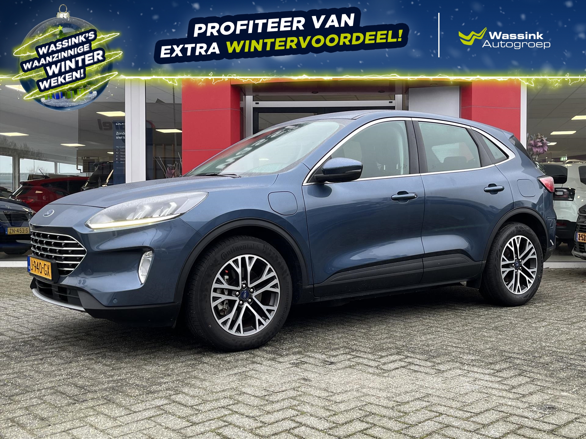 FORD Kuga 2.5 PHEV e-CVT 225pk Titanium | Climatronic | Parkeersensoren voor en achter | Navigatie |