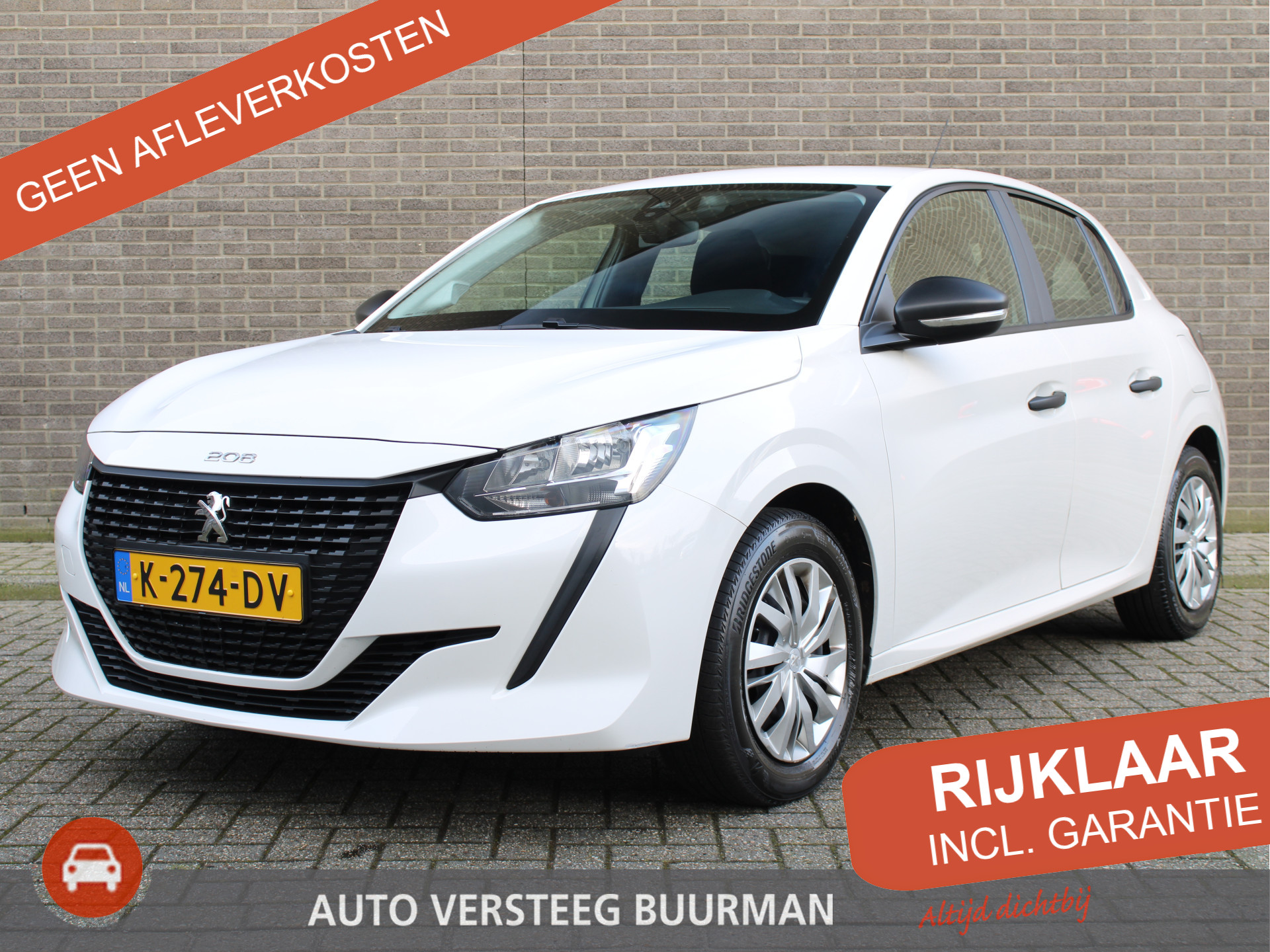 Peugeot 208 1.2 PureTech Like 75pk, Airco, Elektr. ramen voor, CruiseControl