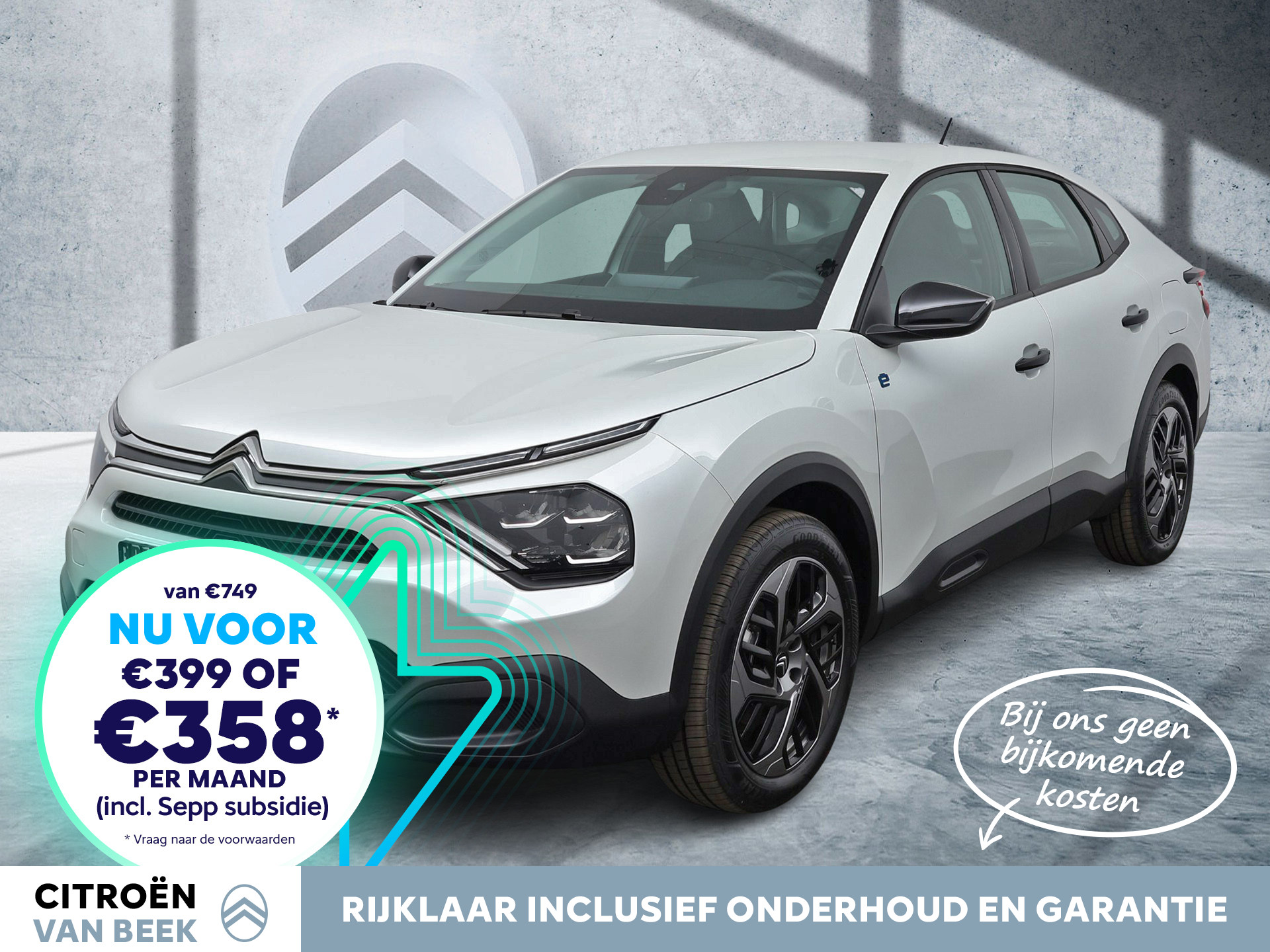 Citroën Ë-C4 X You 50 kWh | Rijklaar | Private Lease €358 |