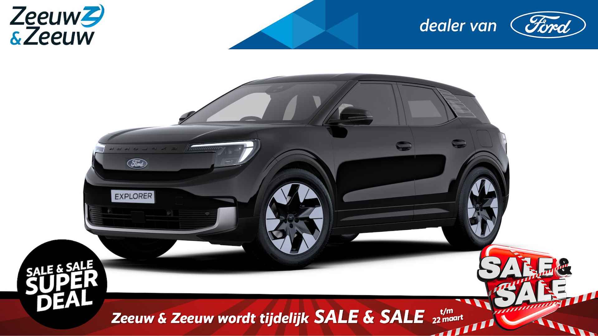 Ford Explorer Premium Extended Range AWD 79 kWh  | Nieuw te bestellen bij Zeeuw & Zeeuw Ford Alphen | Prijs inclusief 2000 euro Ford Voordeel | Financiering via Ford Options mogelijk | Automaat