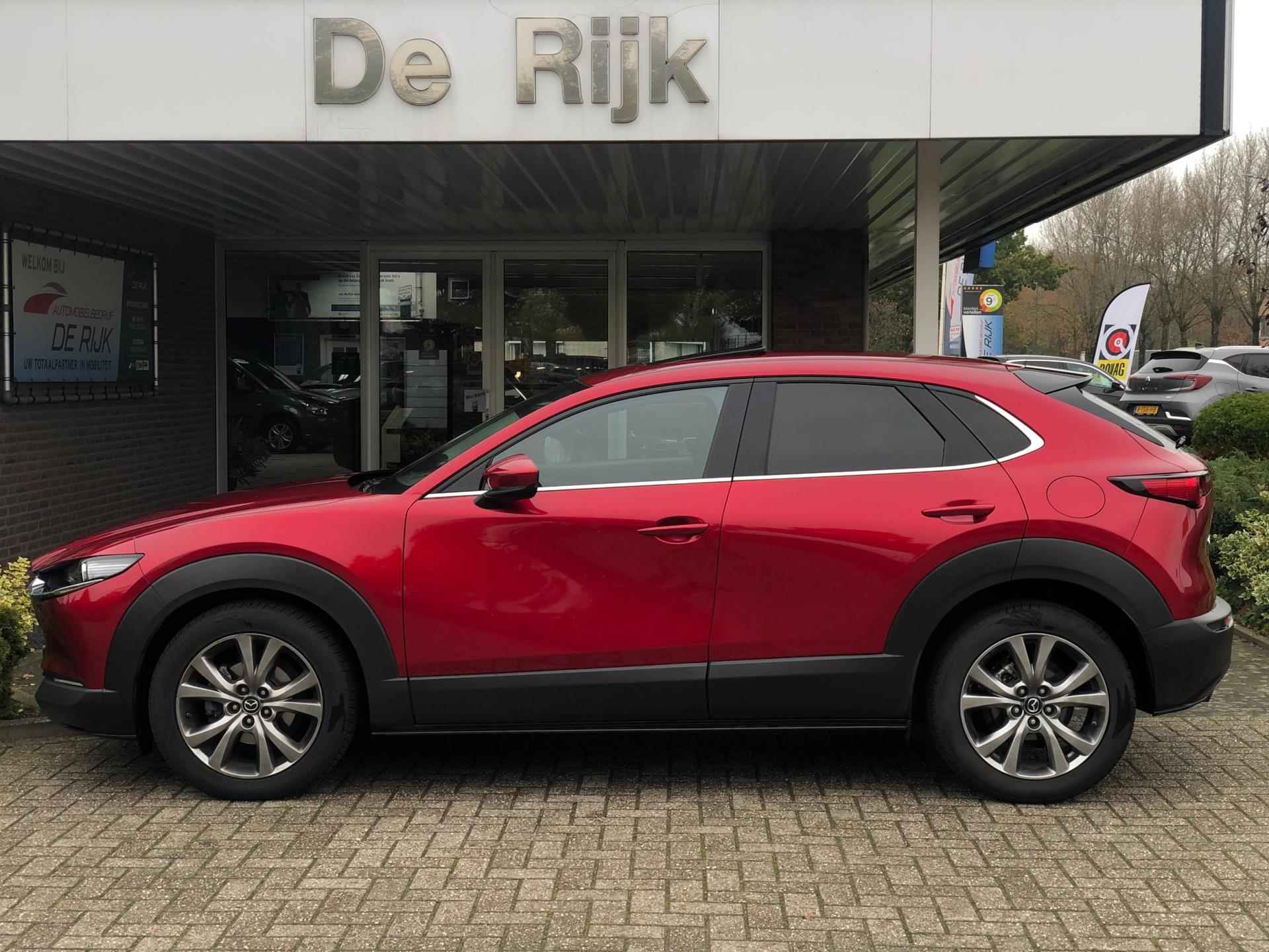 Mazda CX-30 2.0 e-SkyActiv-X M Hybrid Luxury | Schuifdak, Leder, 360Camera, Stoel+Stuurverw., El. A.klep | Dealeronderhouden | - 3/45