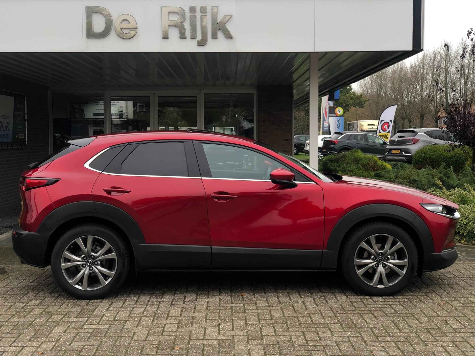 Mazda CX-30 2.0 e-SkyActiv-X M Hybrid Luxury | Schuifdak, Leder, 360Camera, Stoel+Stuurverw., El. A.klep | Dealeronderhouden | - 9/45