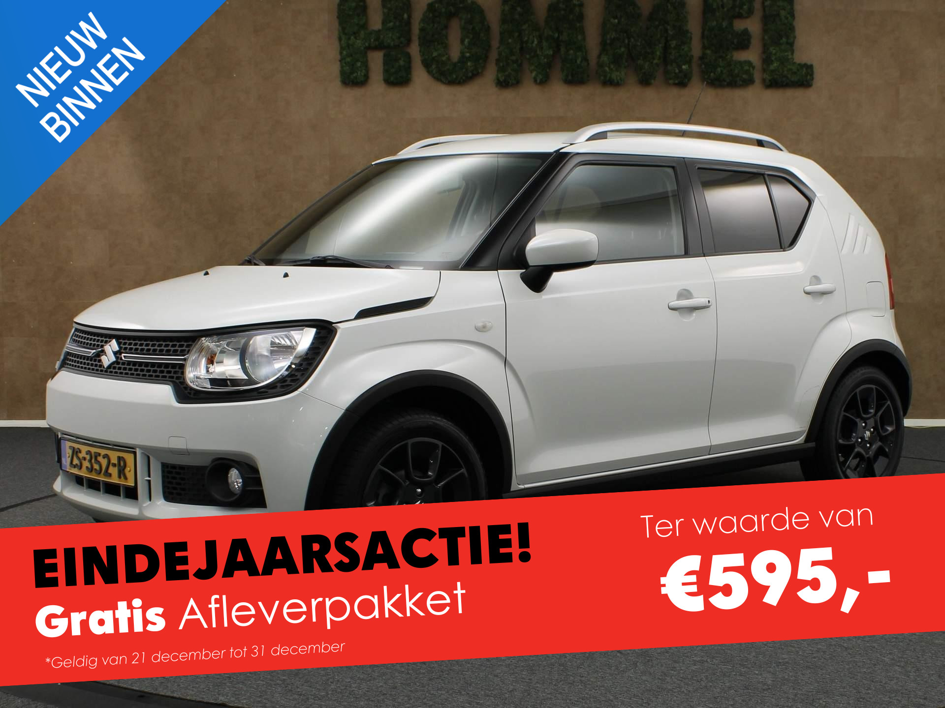 Suzuki Ignis 1.2 Select - ORIGINEEL NEDERLANDSE AUTO - 1000KG TREKGEWICHT - ACHTERRUITRIJCAMERA - VOORSTOELEN VERWARMD - AIRCO - BLUETOOTH TELEFOONVOORBEREIDING - DAB ONTVANGER - EXTRA GETINT GLAS ACHTERRAMEN