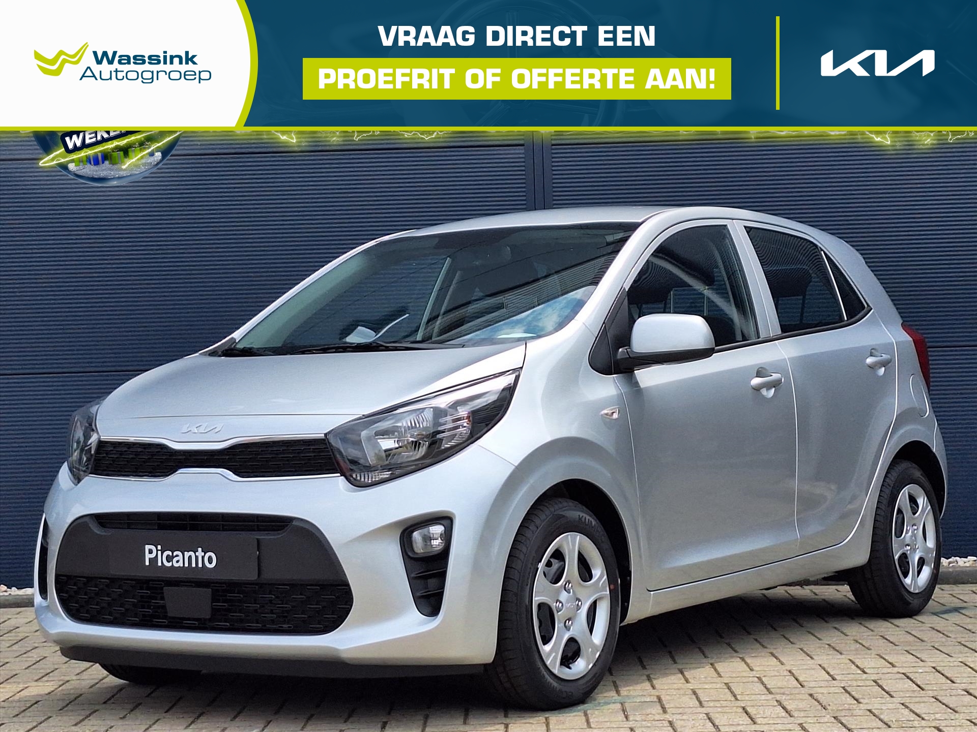 KIA Picanto 1.0 DPi 67pk 4-zits ComfortLine | Cruise control | DAB | Airco | Direct leverbaar |