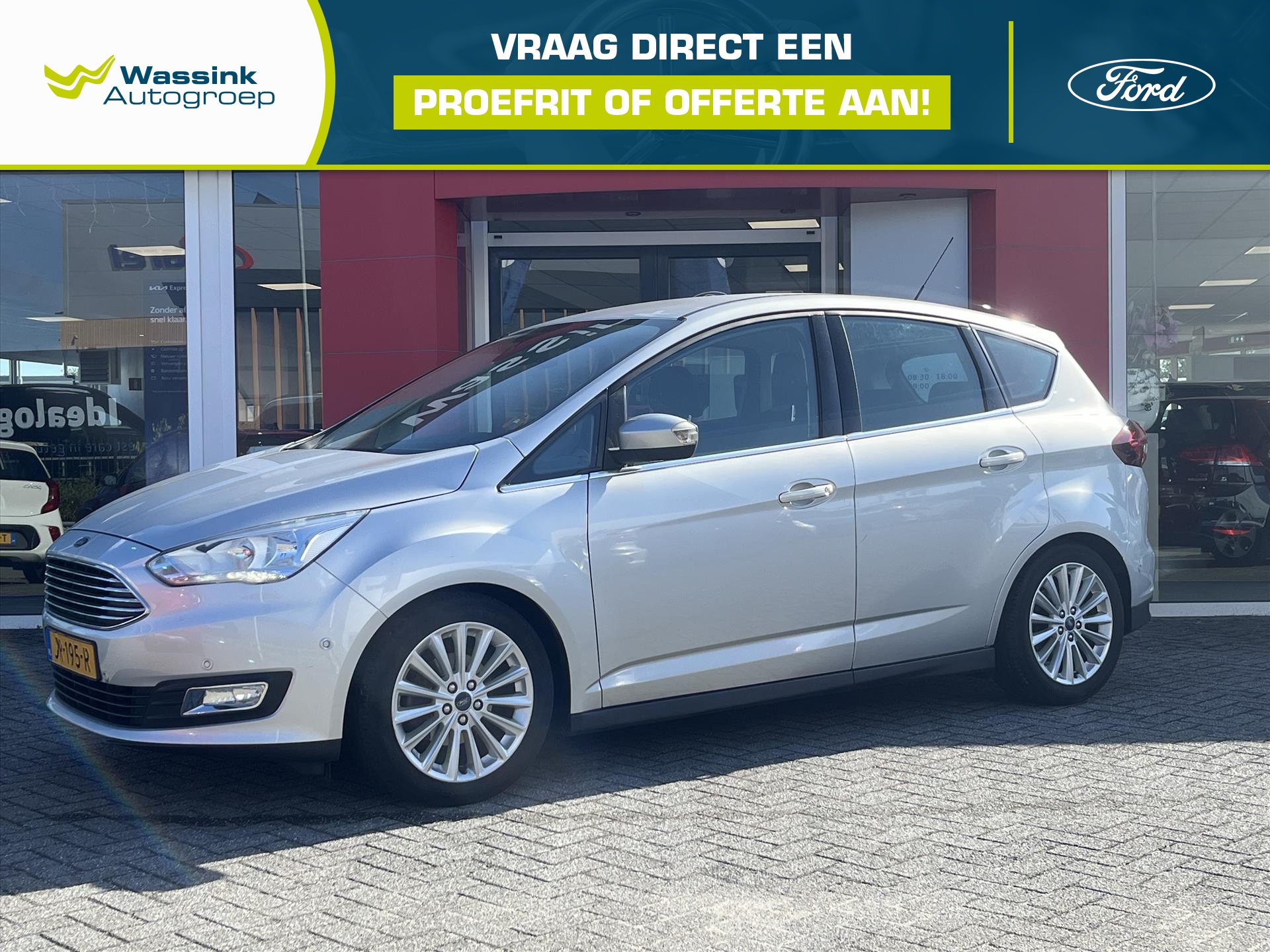 Ford C-Max 1.0 EcoBoost 125pk Titanium | Climatronic | Parkeersensoren voor / achter | Trekhaak |