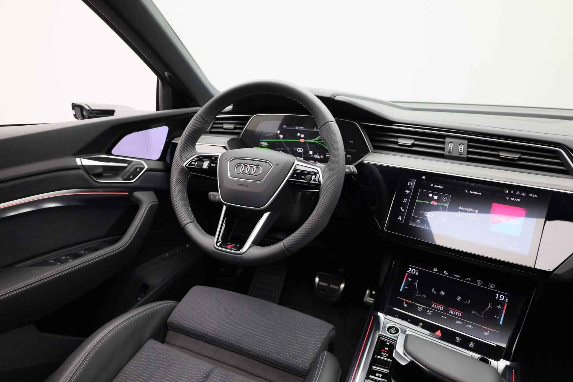 Audi Q8 e-tron 55 quattro 408PK S Edition 115 kWh | S-Line | Pano | 360 camera | Matrix LED | 21 inch - 28/46