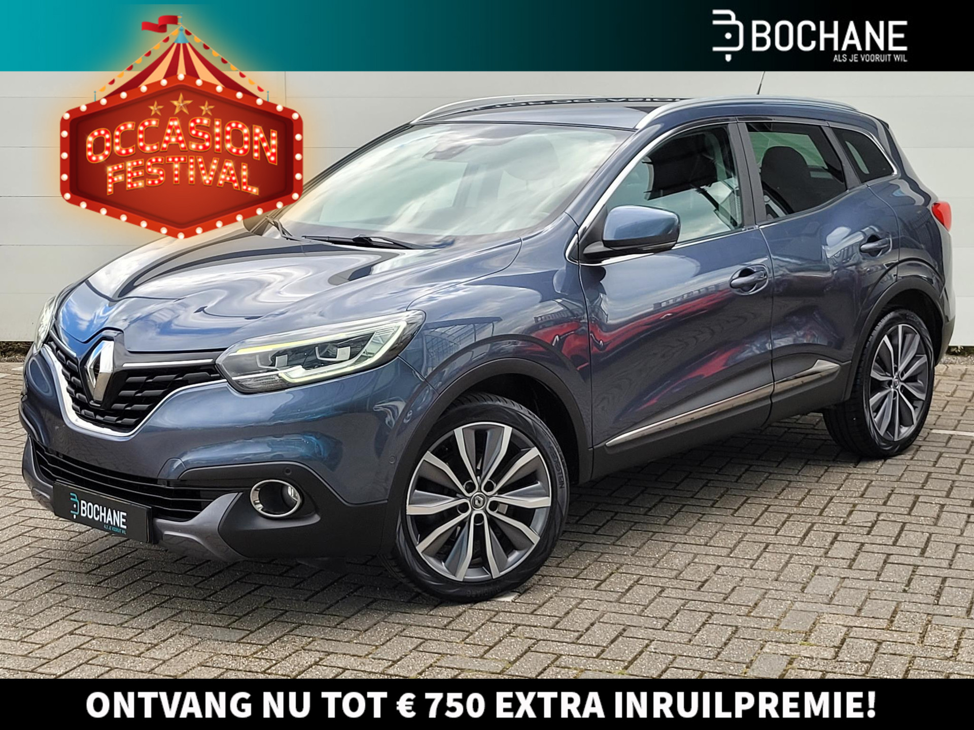 Renault Kadjar 1.2 TCe 130 Intens | Clima | Cruise | LED | Navi | A. Camera | LMV. | Distr. ketting vv. | Dealer Onderhouden!