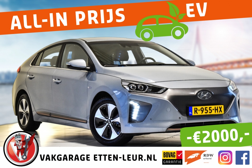 Hyundai IONIQ Electric Incl BTW | Premium | Leder | Xenon | Stoelverwarming bij viaBOVAG.nl