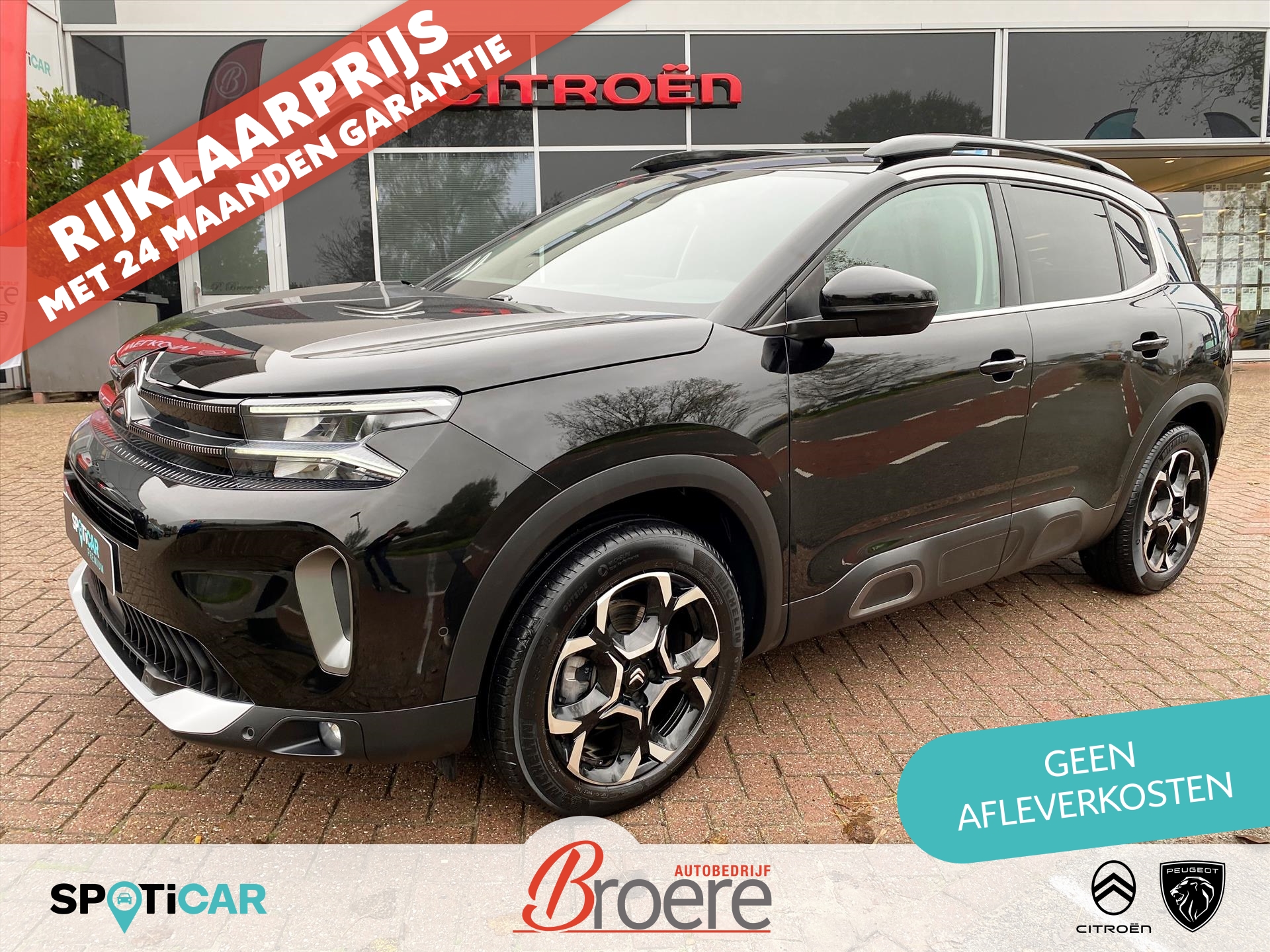 Citroen C5 Aircross 1.2 Turbo 130pk EAT8 Automaat Shine | elek. achterklep, adaptive cruise, dab, camera, navigatie, 18 inch velgen, dodehoekdetectie, verw. voorstoelen