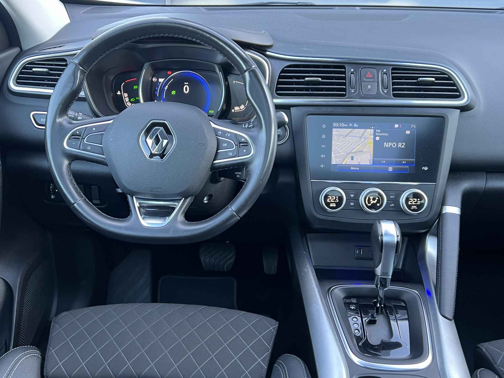 Renault Kadjar 1.3 TCe 140 pk Automaat GPF Intens Navigatie Panoramadak Getint Glas Led Koplampen 19 Inch Velgen Camera Keyless Enty Wit Metallic Extra Getint Glas - 10/51