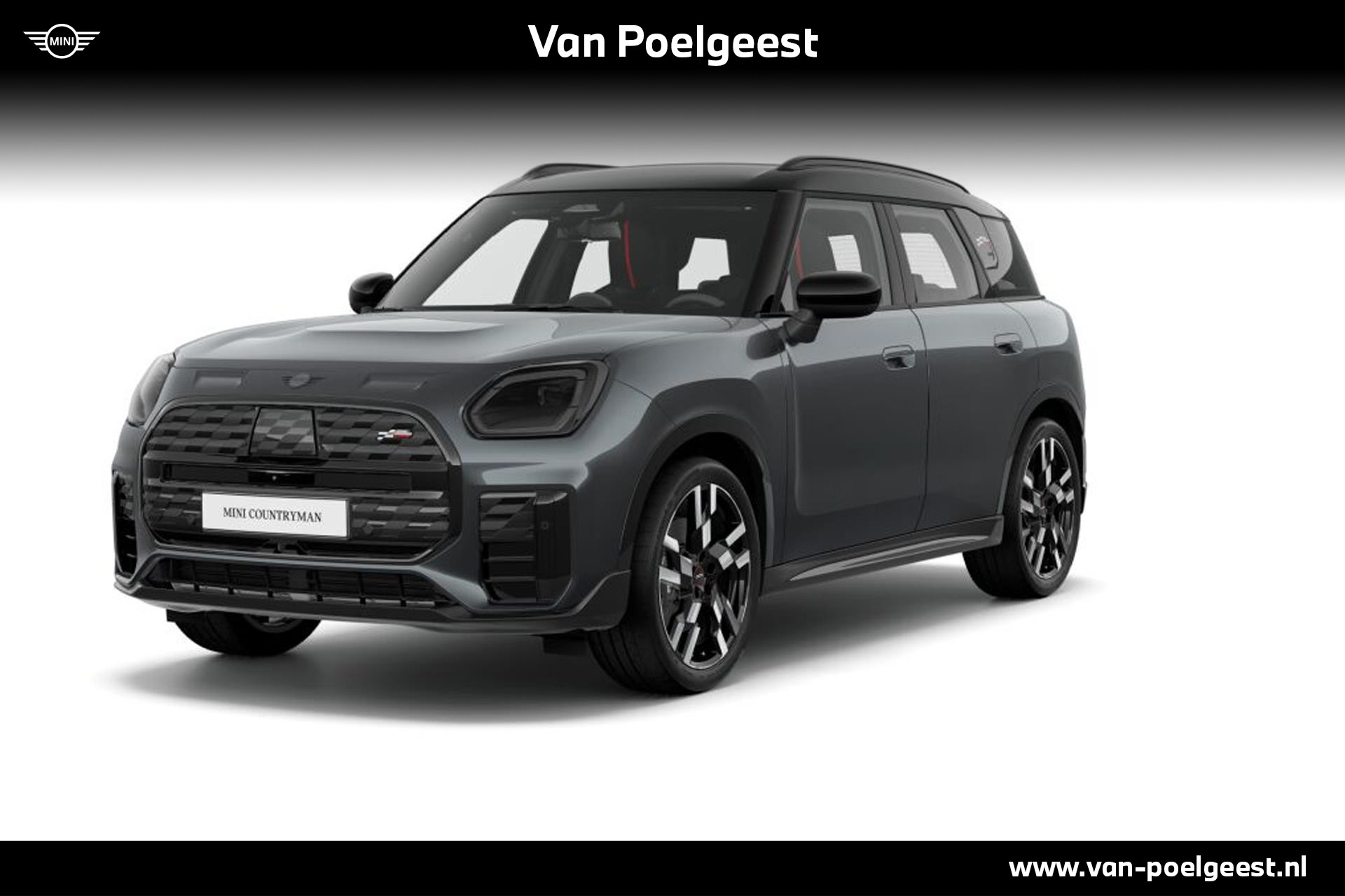 MINI Countryman Electric SE ALL4 John Cooper Works 66.5 kWh | Pakket S | Dak en spiegelkappen in Jetblack