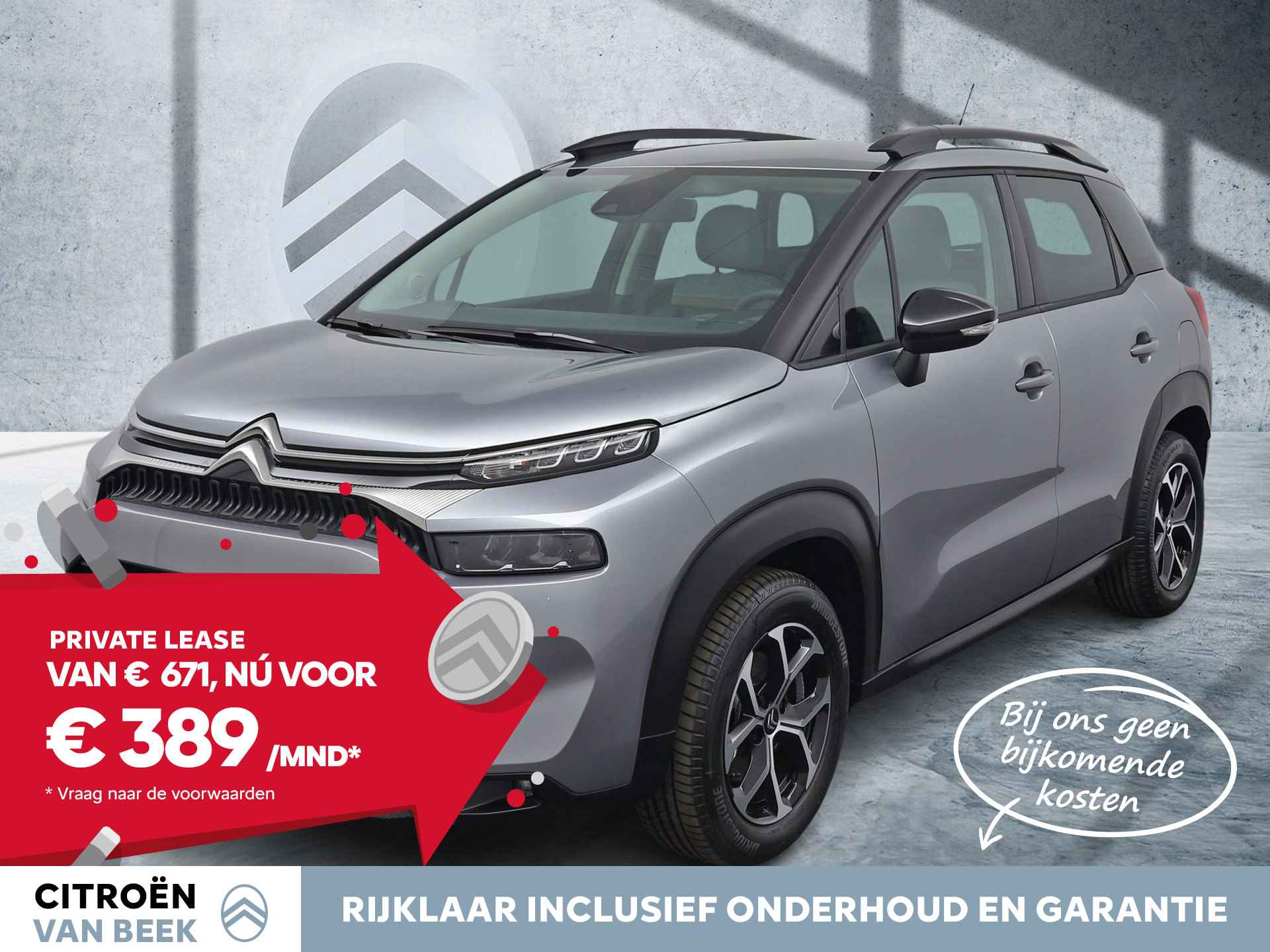 Citroën C3 Aircross PureTech 110pk Plus | Rijklaar | Private Lease Actie € 389,- | - 1/27