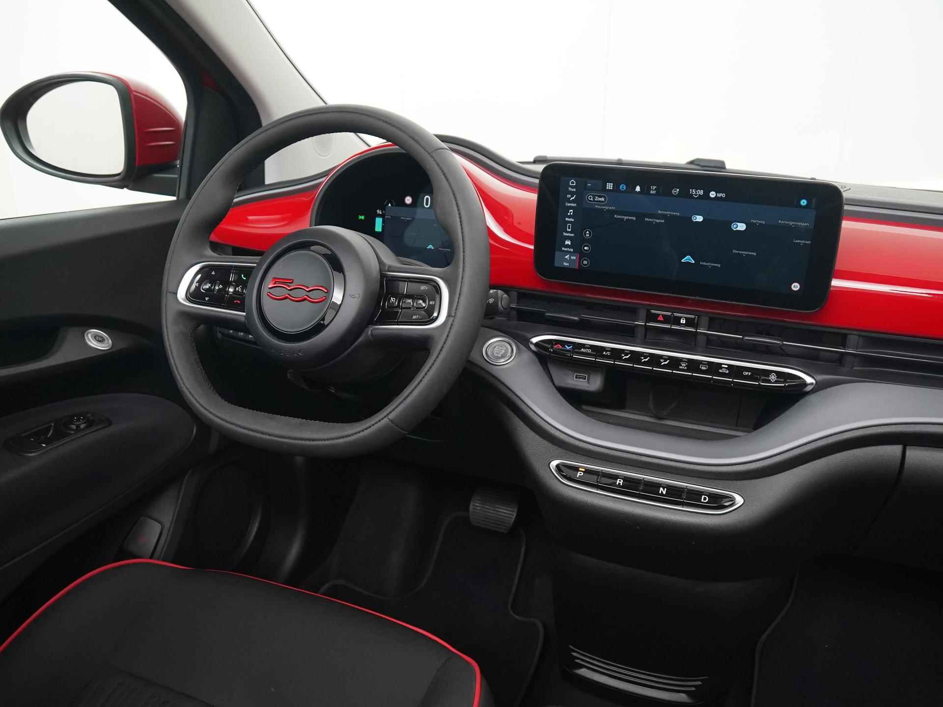 Fiat 500 C RED 42 kWh | Apple/Android Carplay | Navigatie | Virtual Cockpit | Zondag Open! - 5/36