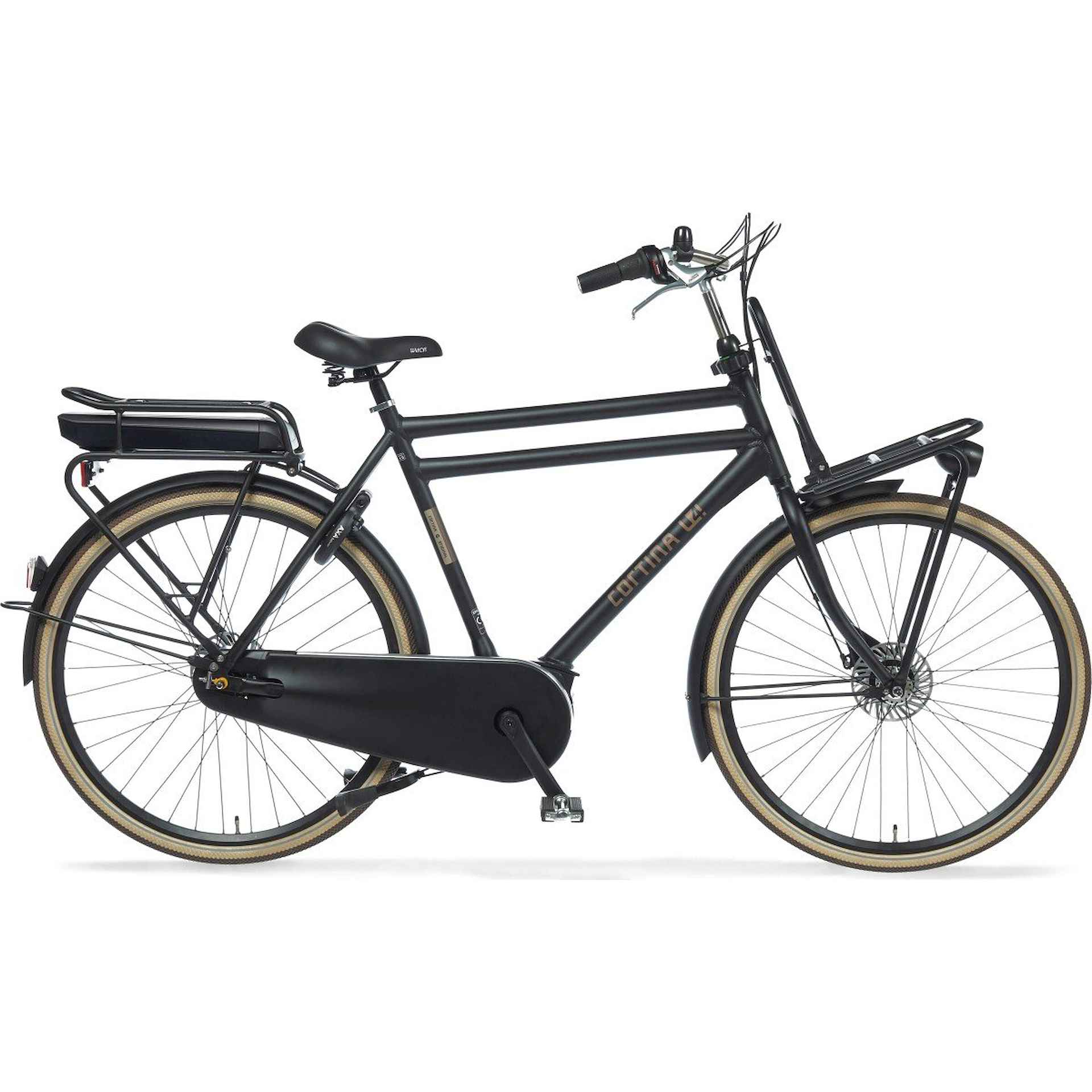 CORTINA E-U4 Transport Incl 500Wh. Heren Jet Black Matt 65cm 2024