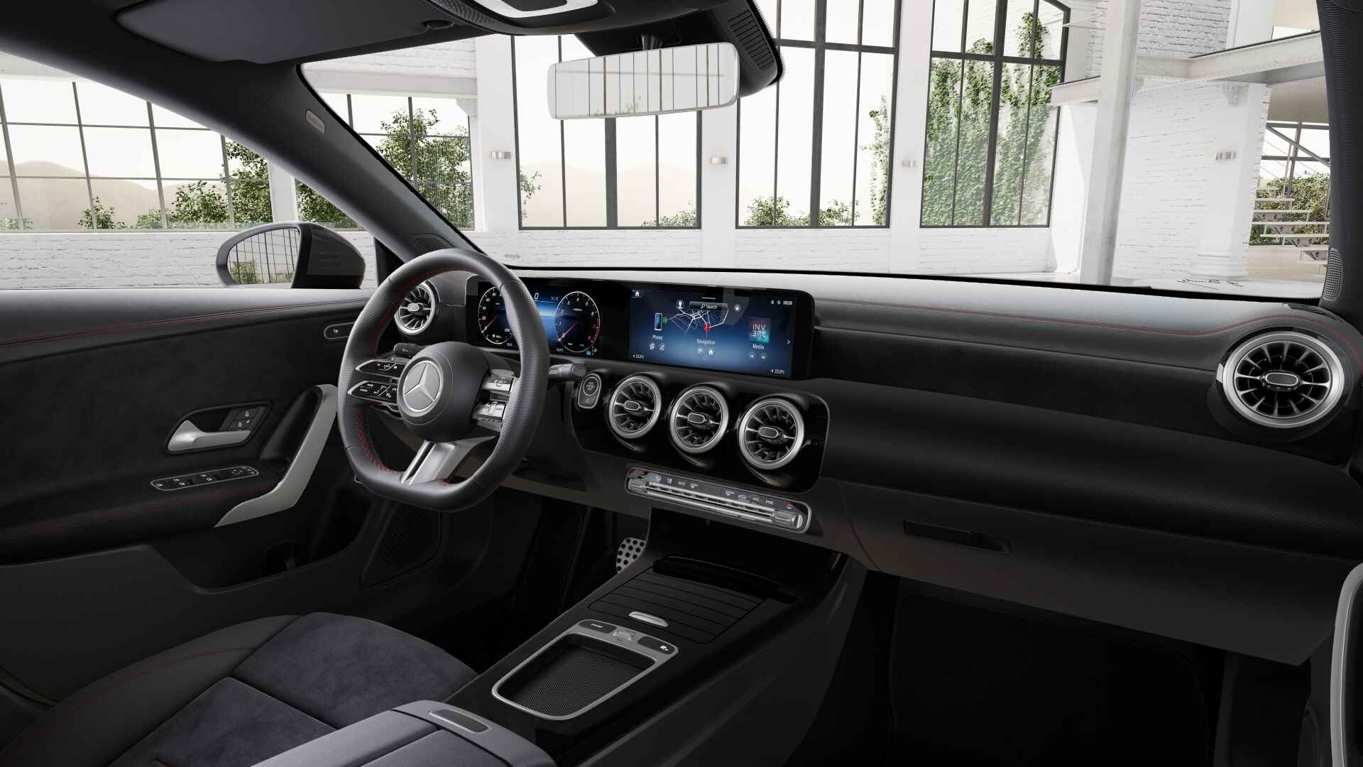 Mercedes-Benz CLA-Klasse 180 Star Edition AMG Line | Nightpakket | Parkeerpakket met achteruitrijcamera | KEYLESS GO-comfortpakket | USB pakket plus | Verwarmde stoelen vooraan | Sfeerverlichting | Draadloos oplaadsysteem voor Smartphone | - 18/21