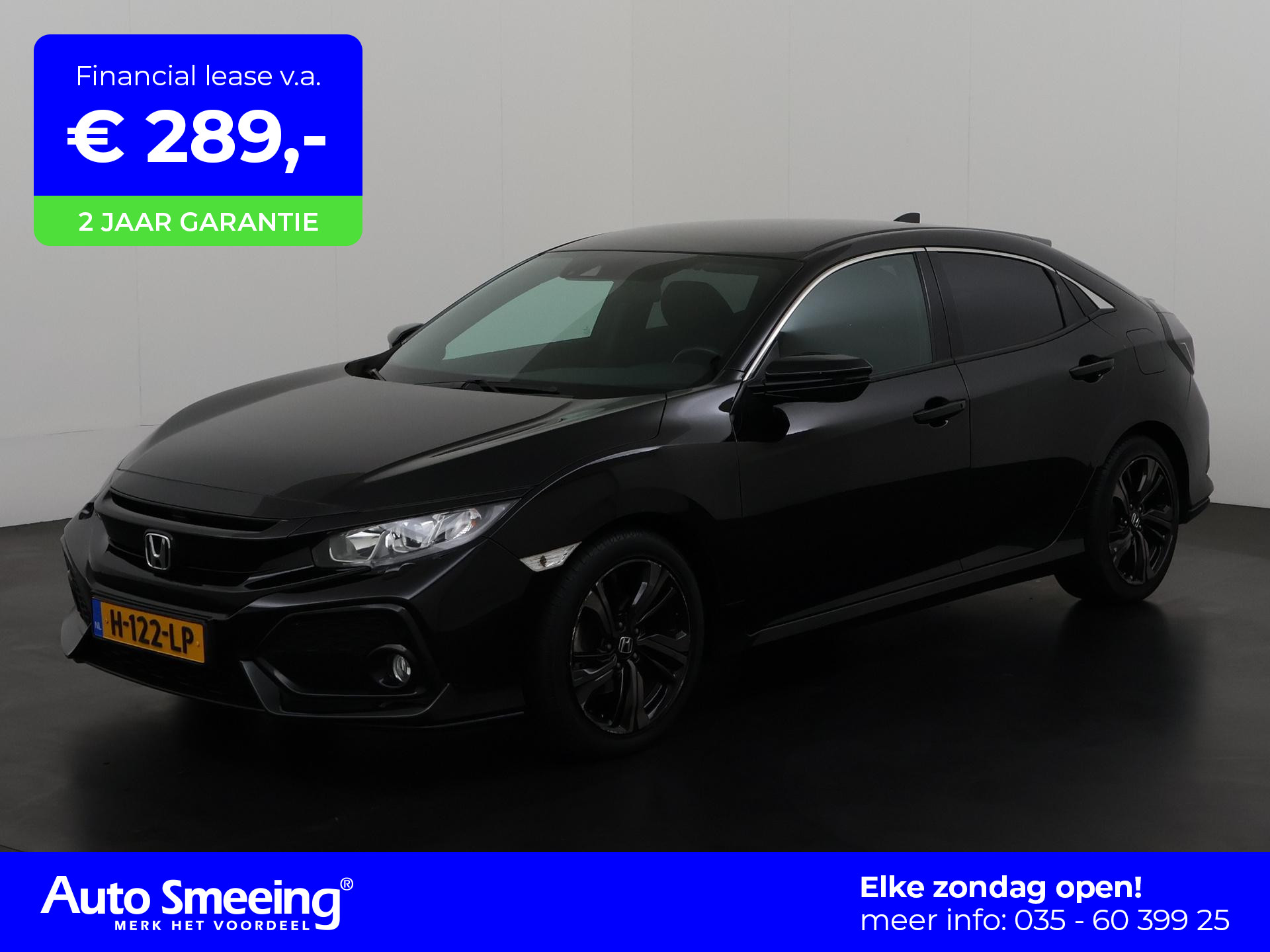 Honda Civic 1.0 i-VTEC Elegance | Camera | Carplay | Adapt Cruise | Zondag Open!