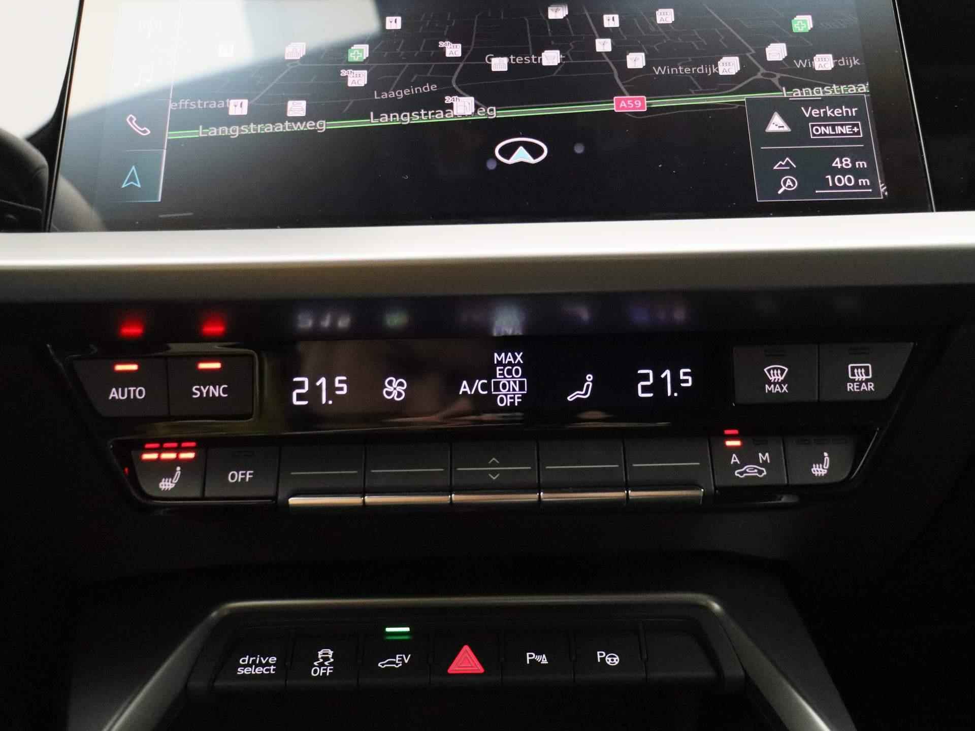 Audi A3 Sportback 40 TFSI e Advanced edition 204 PK | Plug in | Virtual cockpit |  LED | Stoelverwarming | Navigatie | Cruise control | Climate control | Lichtmetalen velgen | Getint glas | - 17/39