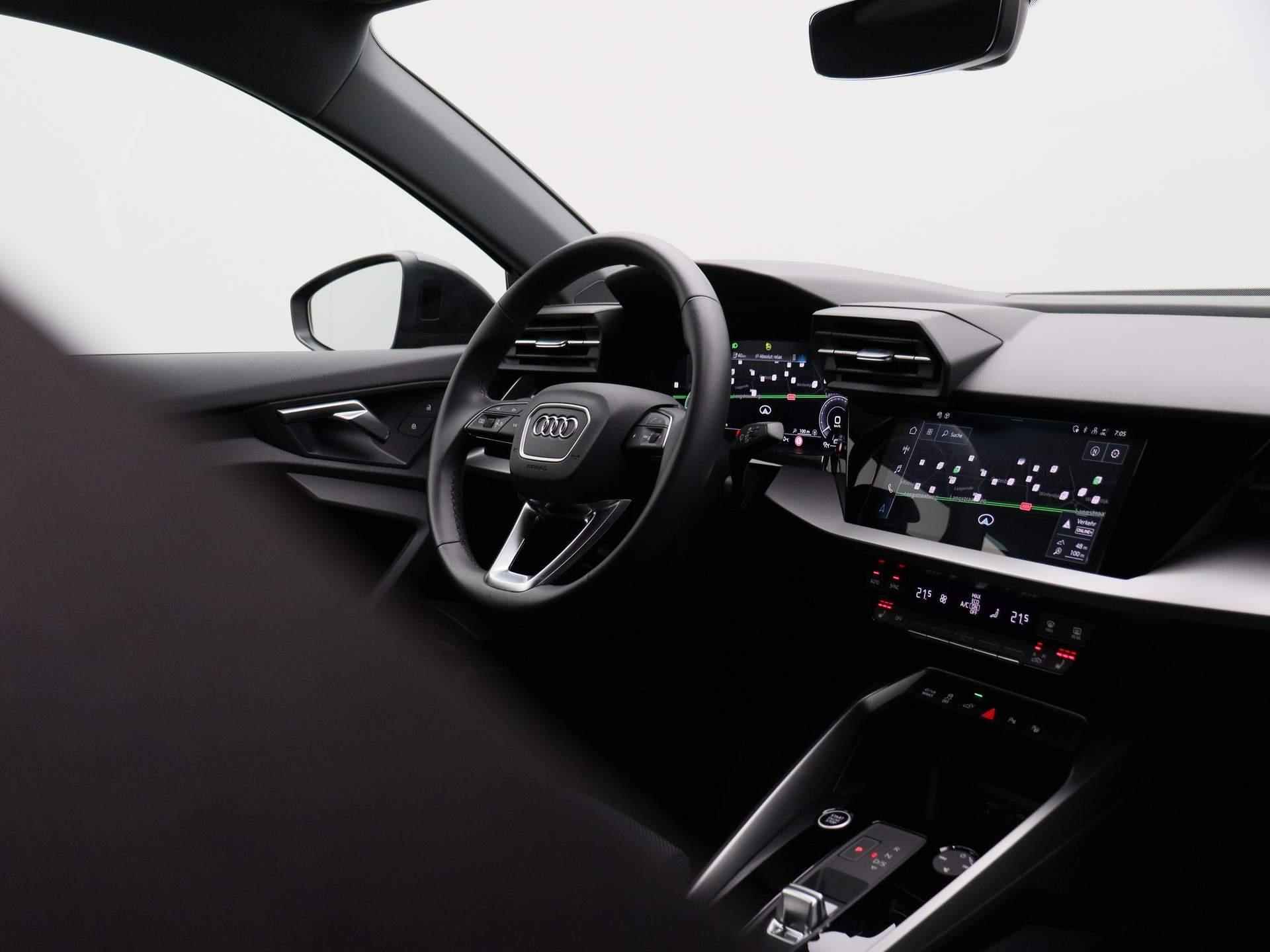 Audi A3 Sportback 40 TFSI e Advanced edition 204 PK | Plug in | Virtual cockpit |  LED | Stoelverwarming | Navigatie | Cruise control | Climate control | Lichtmetalen velgen | Getint glas | - 33/39