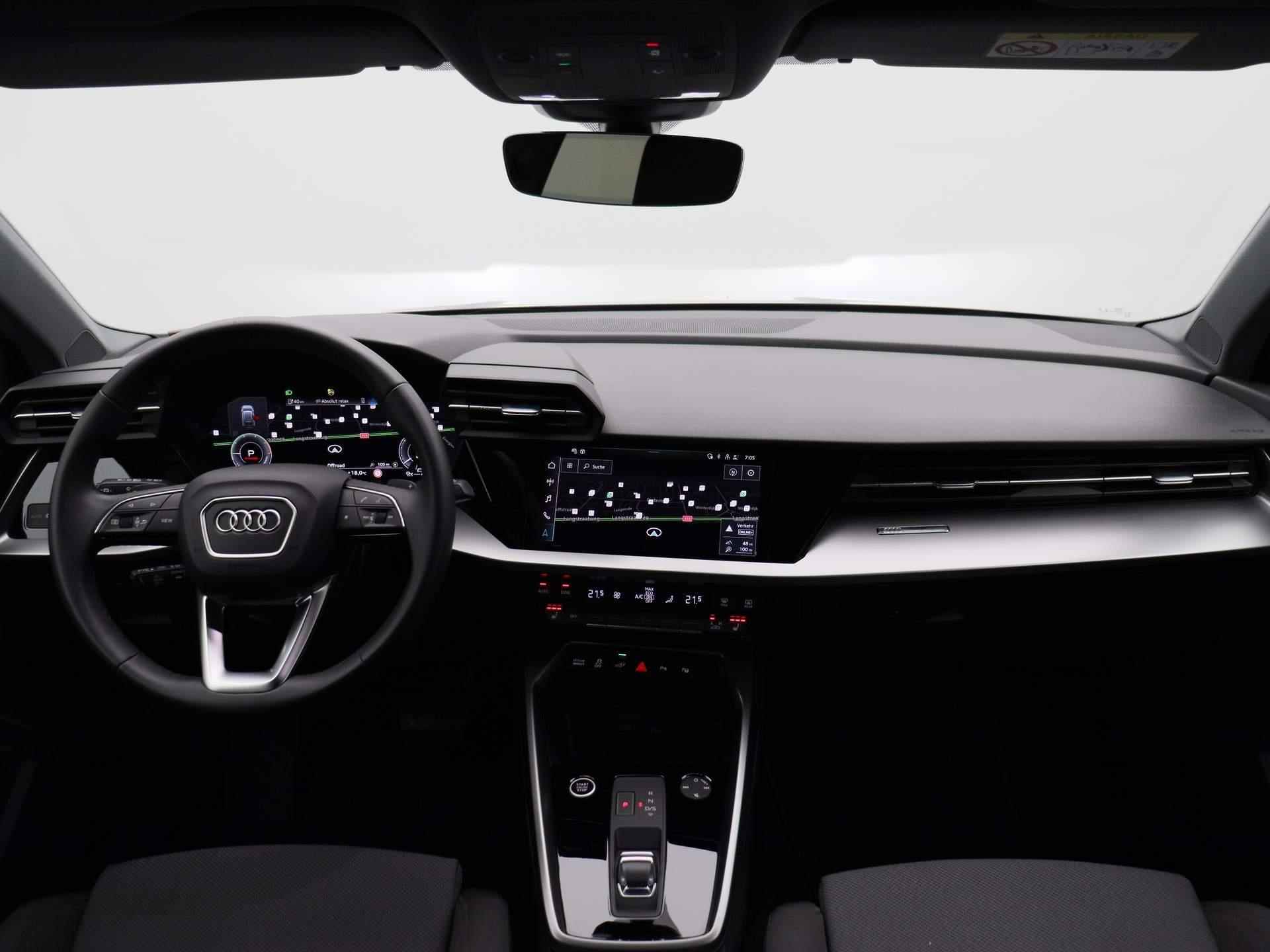 Audi A3 Sportback 40 TFSI e Advanced edition 204 PK | Plug in | Virtual cockpit |  LED | Stoelverwarming | Navigatie | Cruise control | Climate control | Lichtmetalen velgen | Getint glas | - 34/39