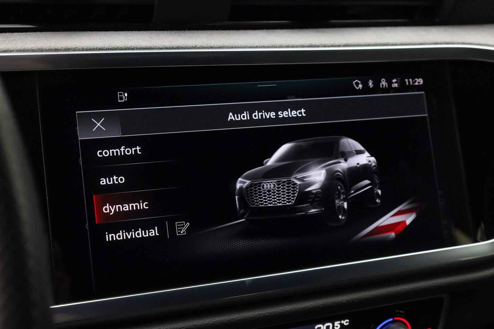 Audi Q3 Sportback 45 TFSI e 245PK S-tronic Advanced edition | S-Line int. | Pano | 20 inch | Keyless | Camera | Navi | ACC | Full LED | Zwart optiek - 33/47